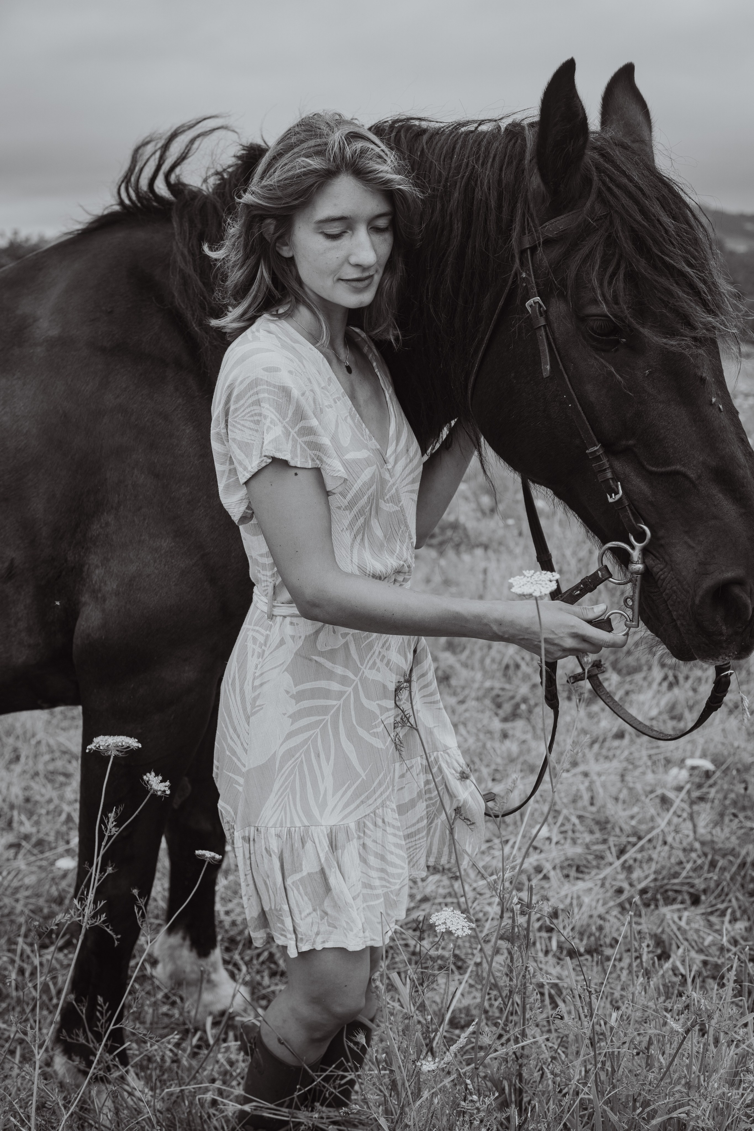 Kate and Her Horse: Portrait Photography in Asturias, Spain