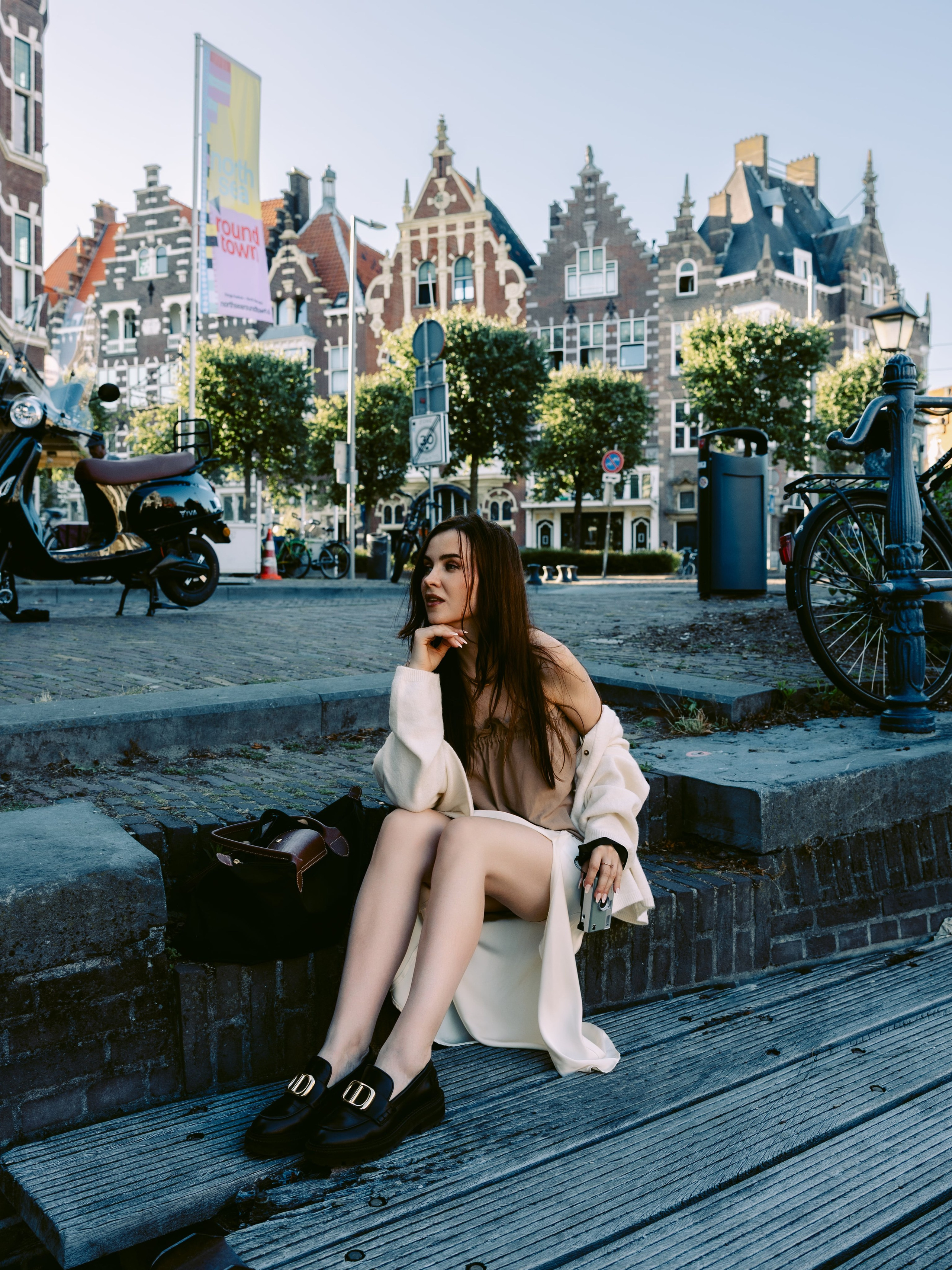 A calm summer portrait session — soft light, pastel tones, and peaceful mood. Romantic & Soulful Photography by Natalia Olhova in Rotterdam