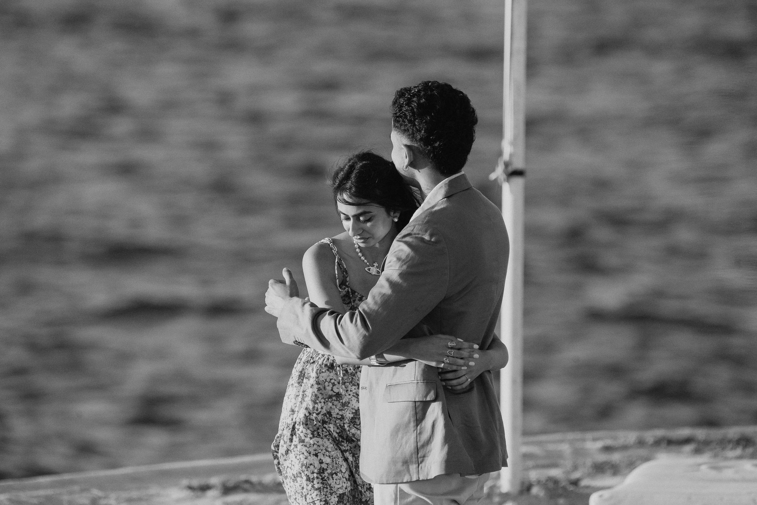 Dusk Wedding Proposal in Cap Rocat with UK clients. Mallorca Wedding, Corporate & Social Photographer