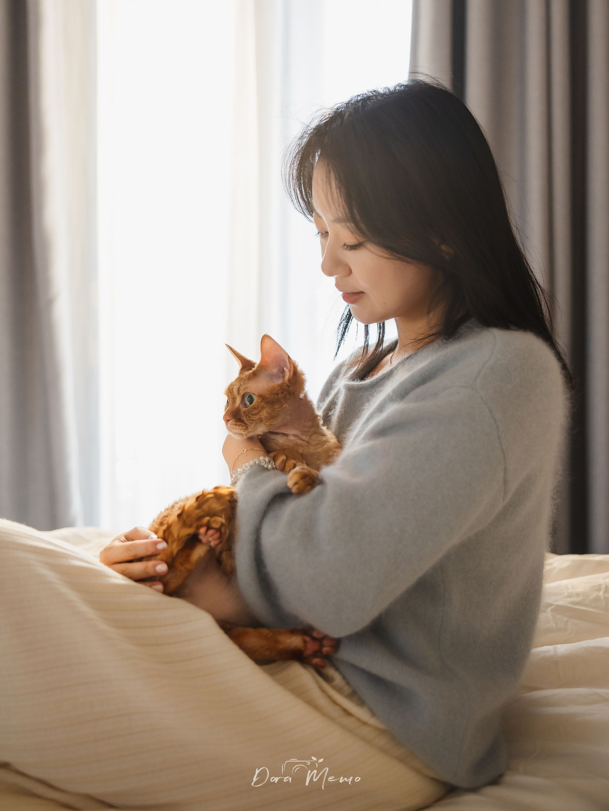 Devon Rex Cat Birthday Photoshoot | Shanghai Pet Photographer. Shanghai Family Photographer Dora