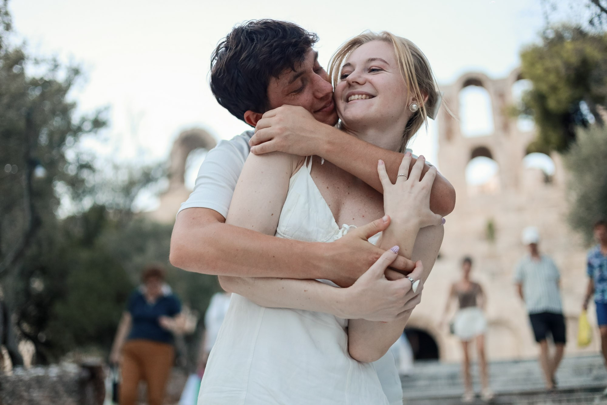 Sunset Couple Photoshoot near the Acropolis, Athens