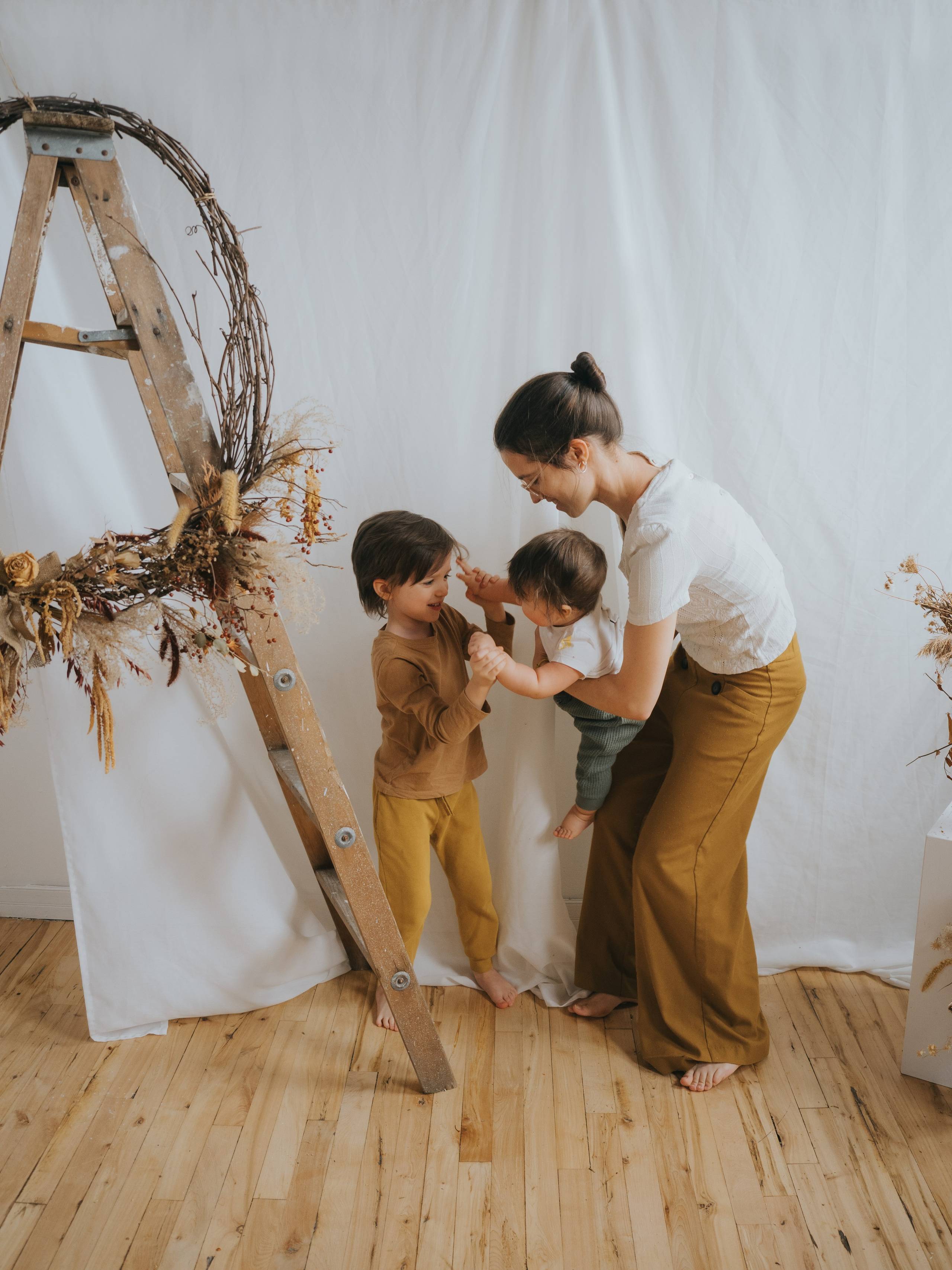Family dancing together
