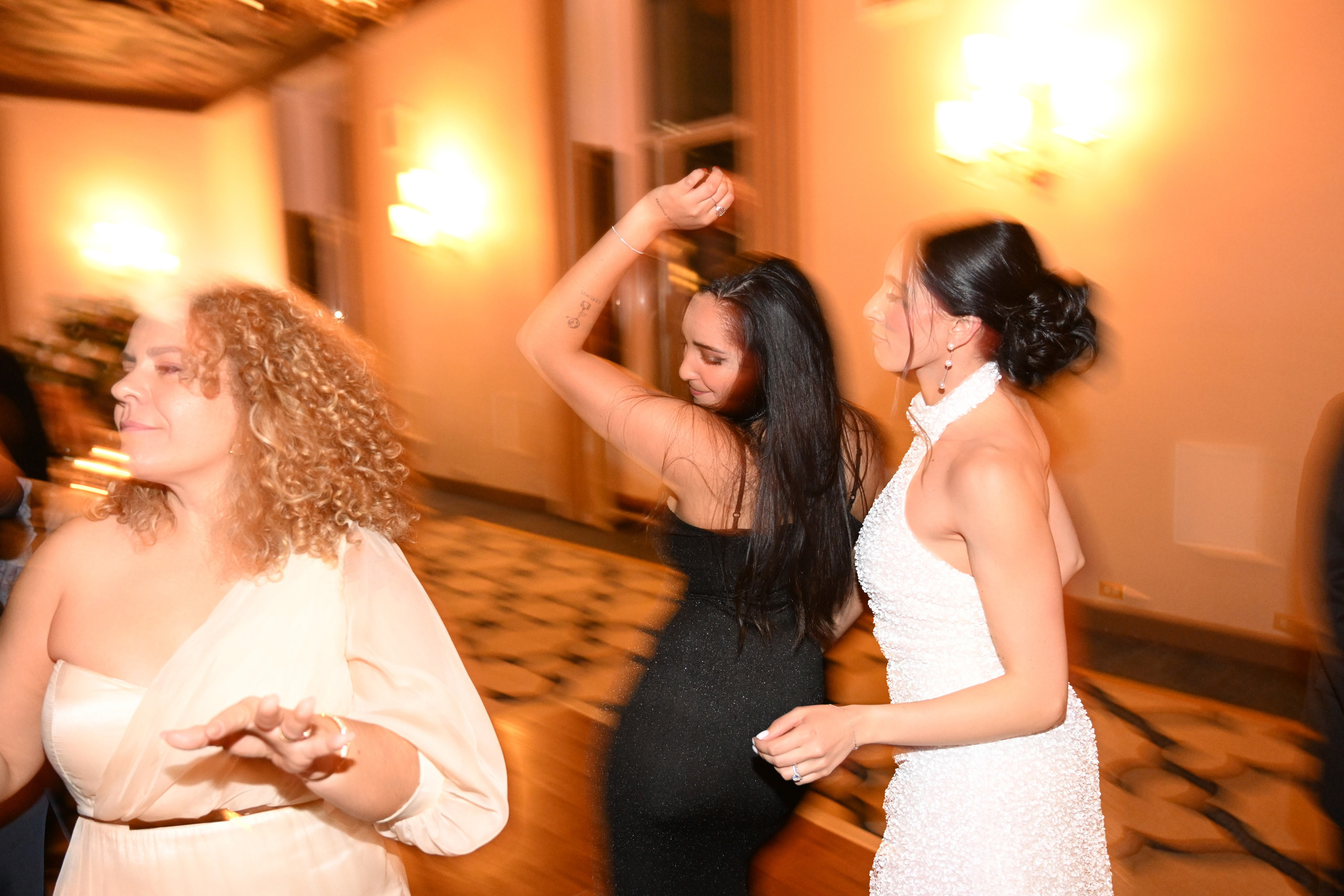 a woman in a white dress
