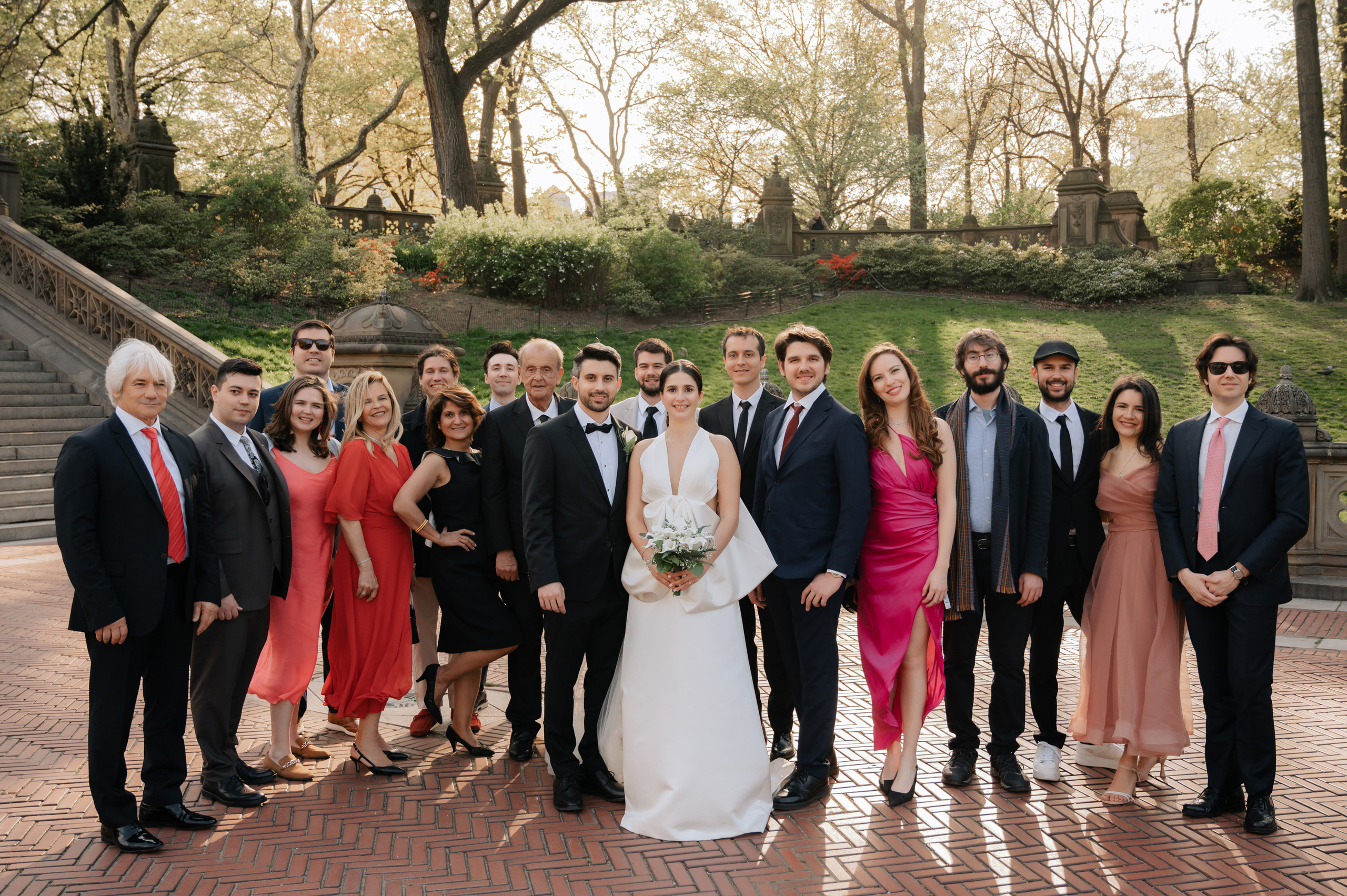 a group of people posing for a picture