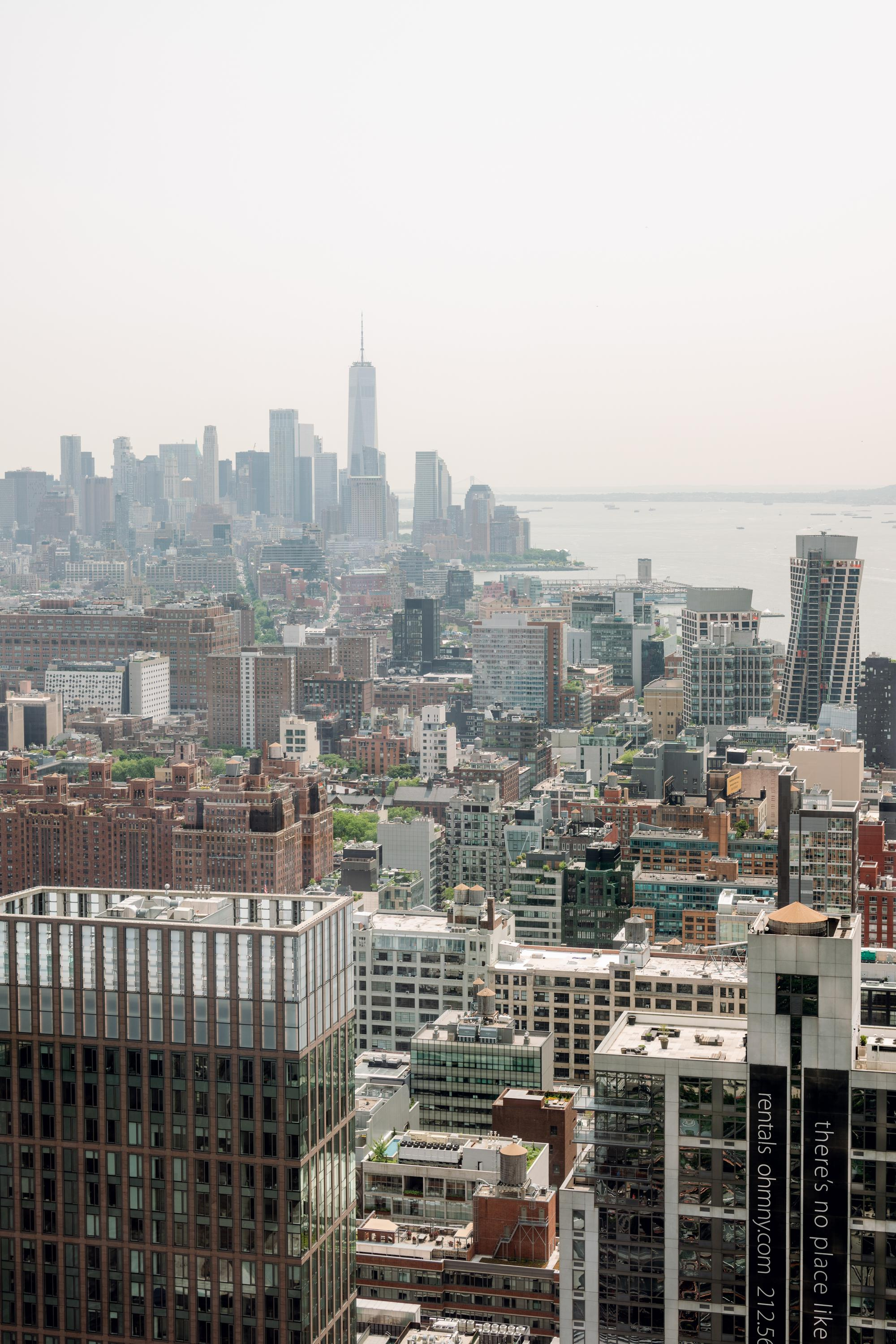 a view of the city from a high rise