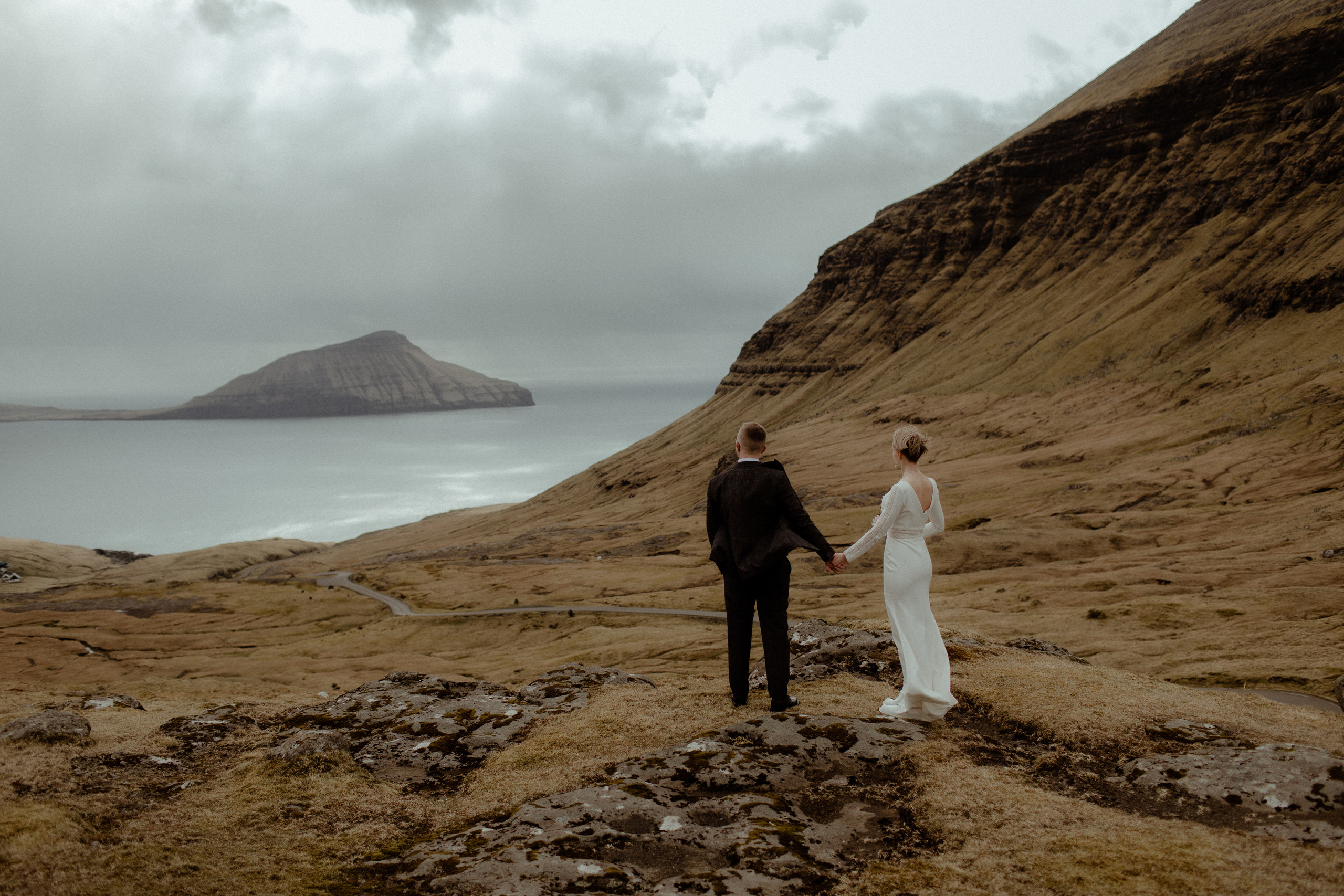Elopement at Faroe islands. Iceland elopement photographer & videographer