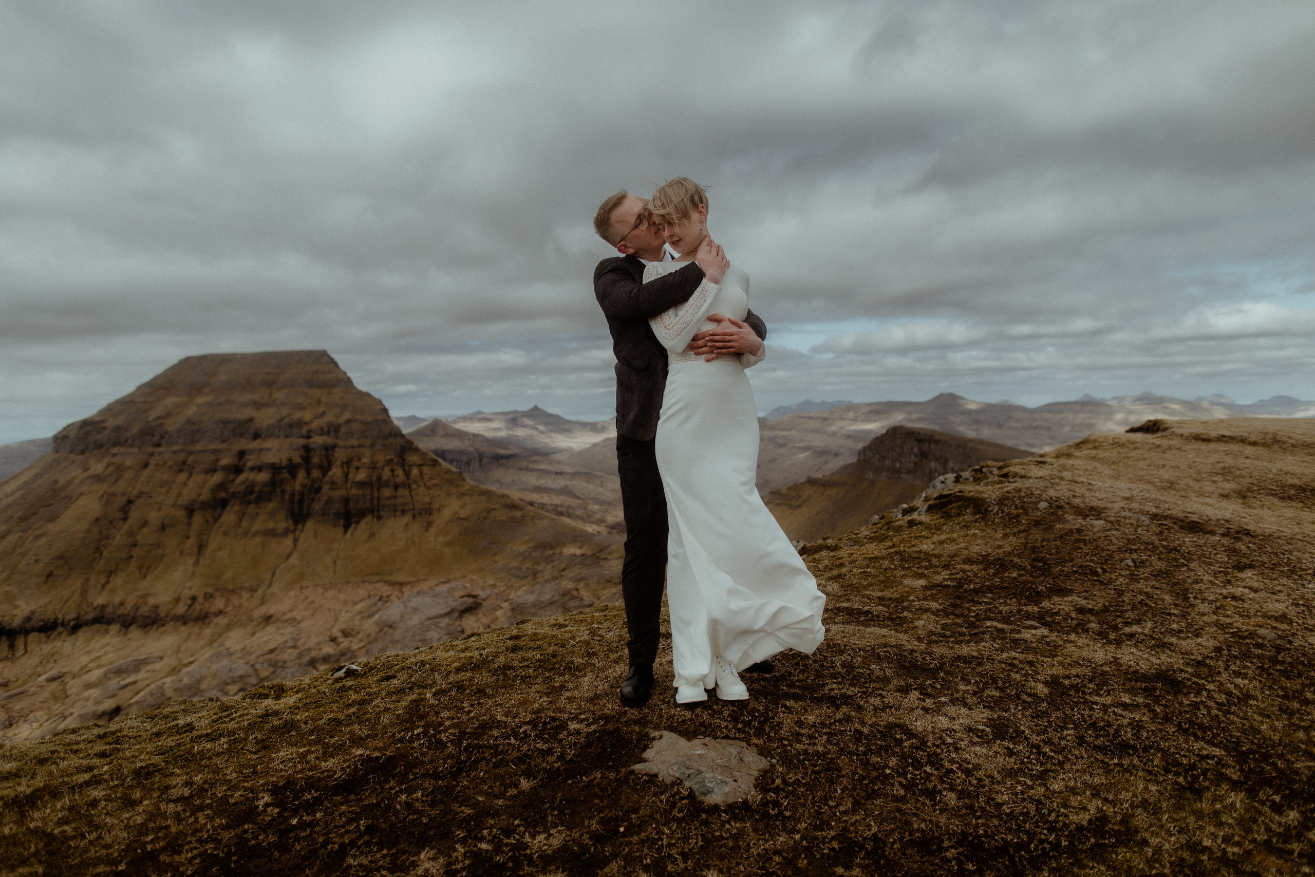 Elopement at Faroe islands. Iceland elopement photographer & videographer