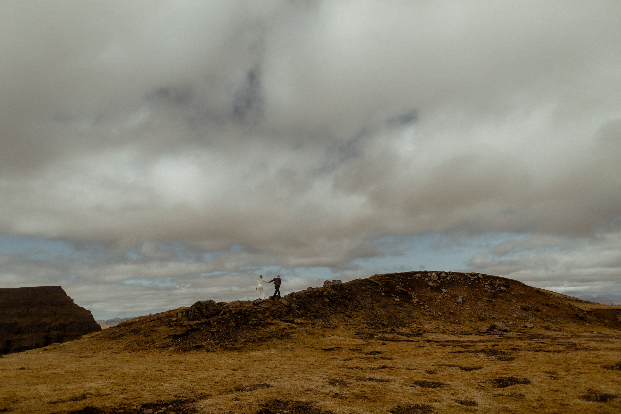 Elopement at Faroe islands. Iceland elopement photographer & videographer