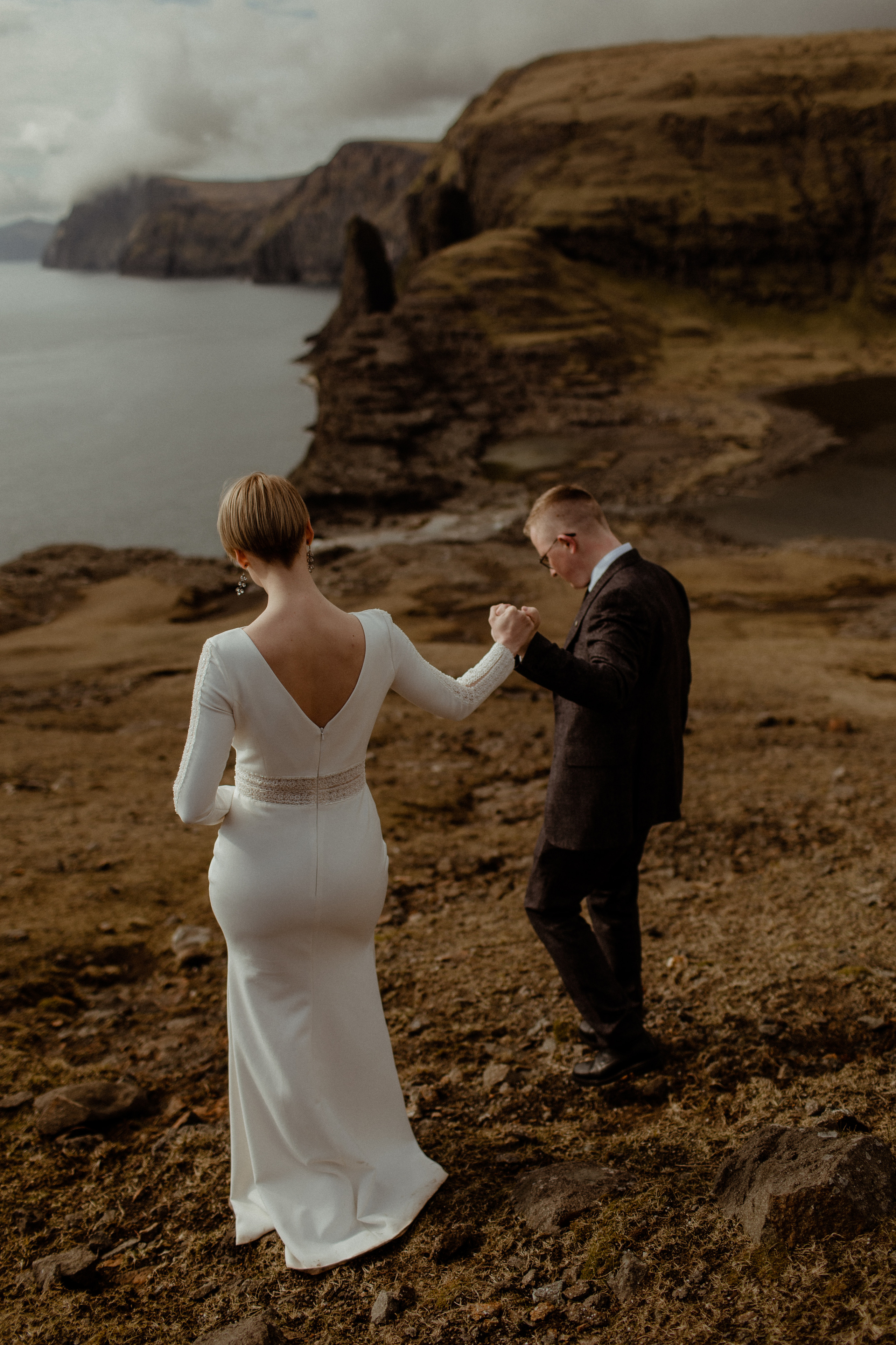 Elopement at Faroe islands. Iceland elopement photographer & videographer