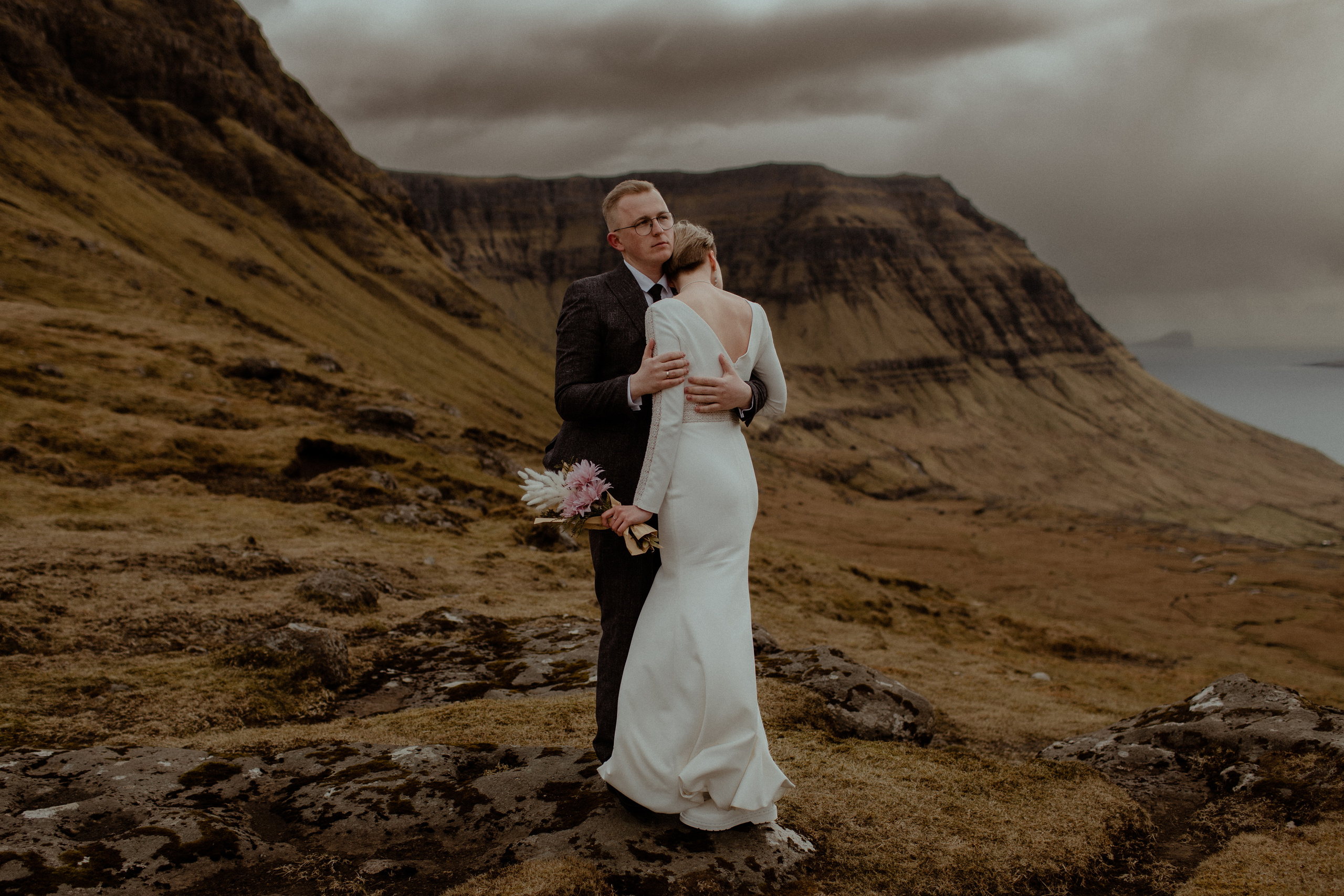 Elopement at Faroe islands. Iceland elopement photographer & videographer