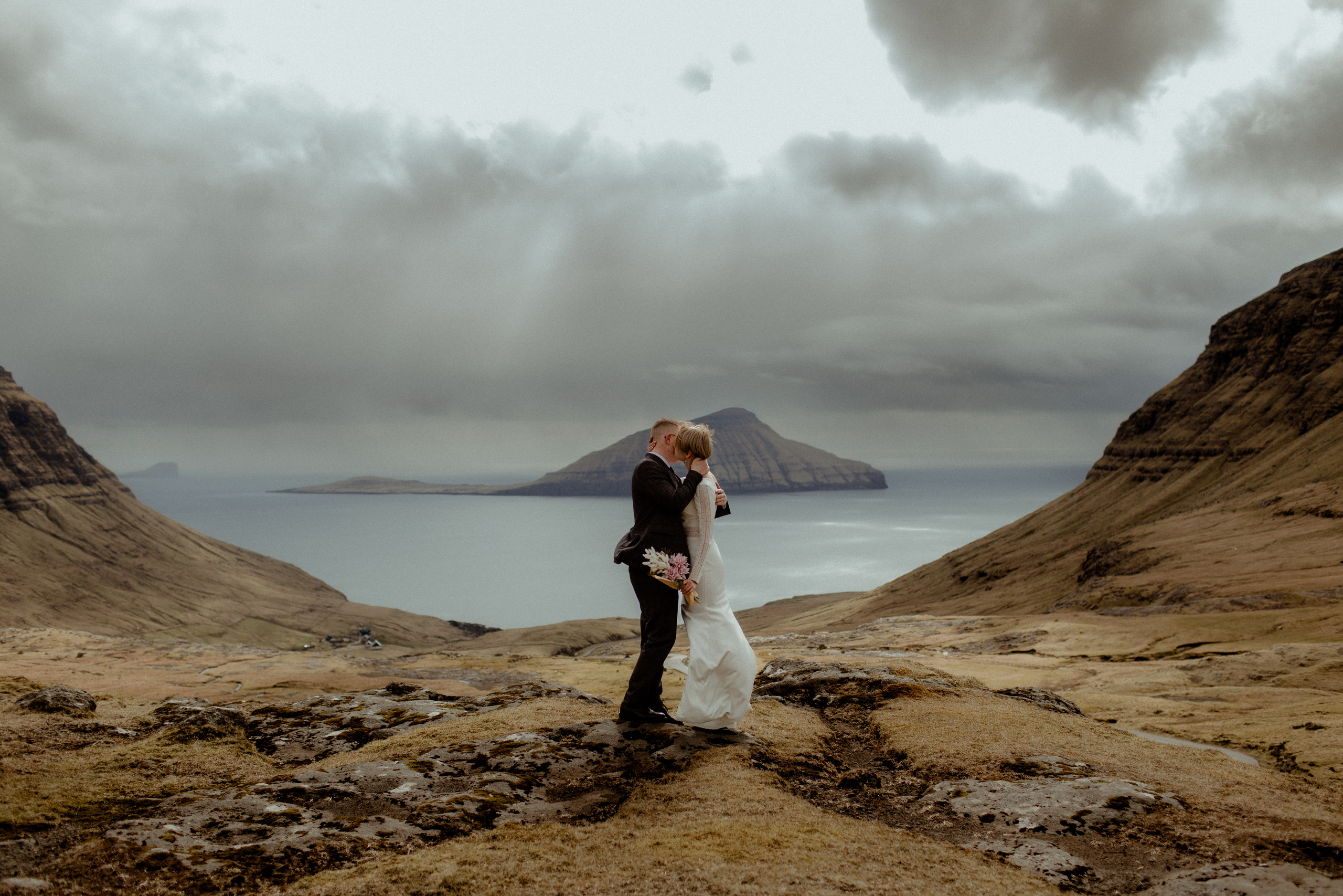 Elopement at Faroe islands. Iceland elopement photographer & videographer