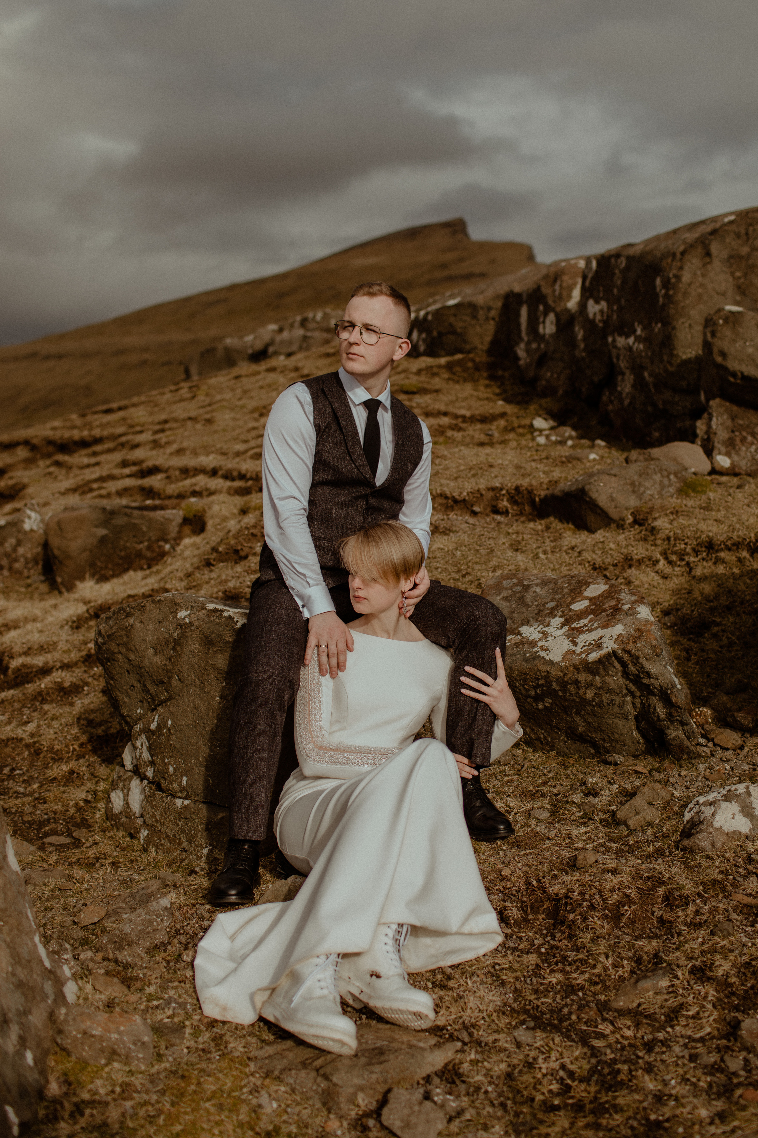 Elopement at Faroe islands. Iceland elopement photographer & videographer