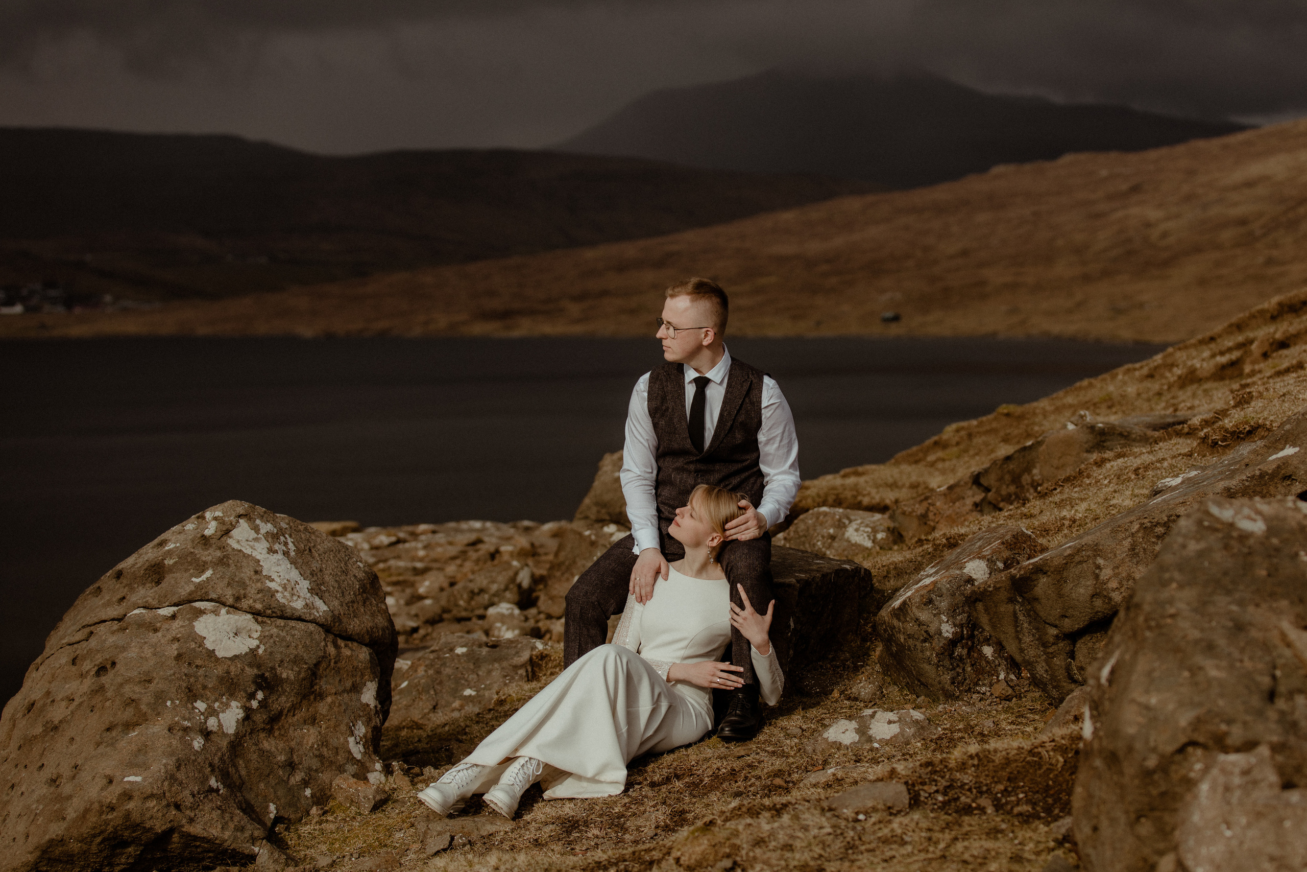 Elopement at Faroe islands. Iceland elopement photographer & videographer