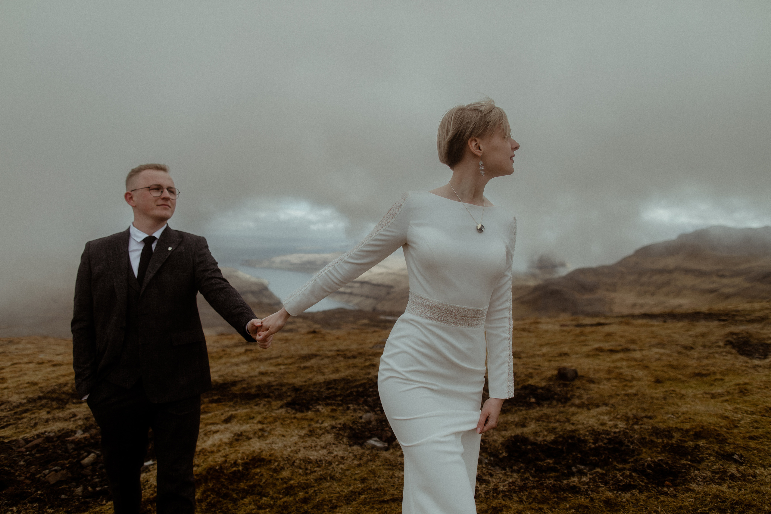 Elopement at Faroe islands. Iceland elopement photographer & videographer