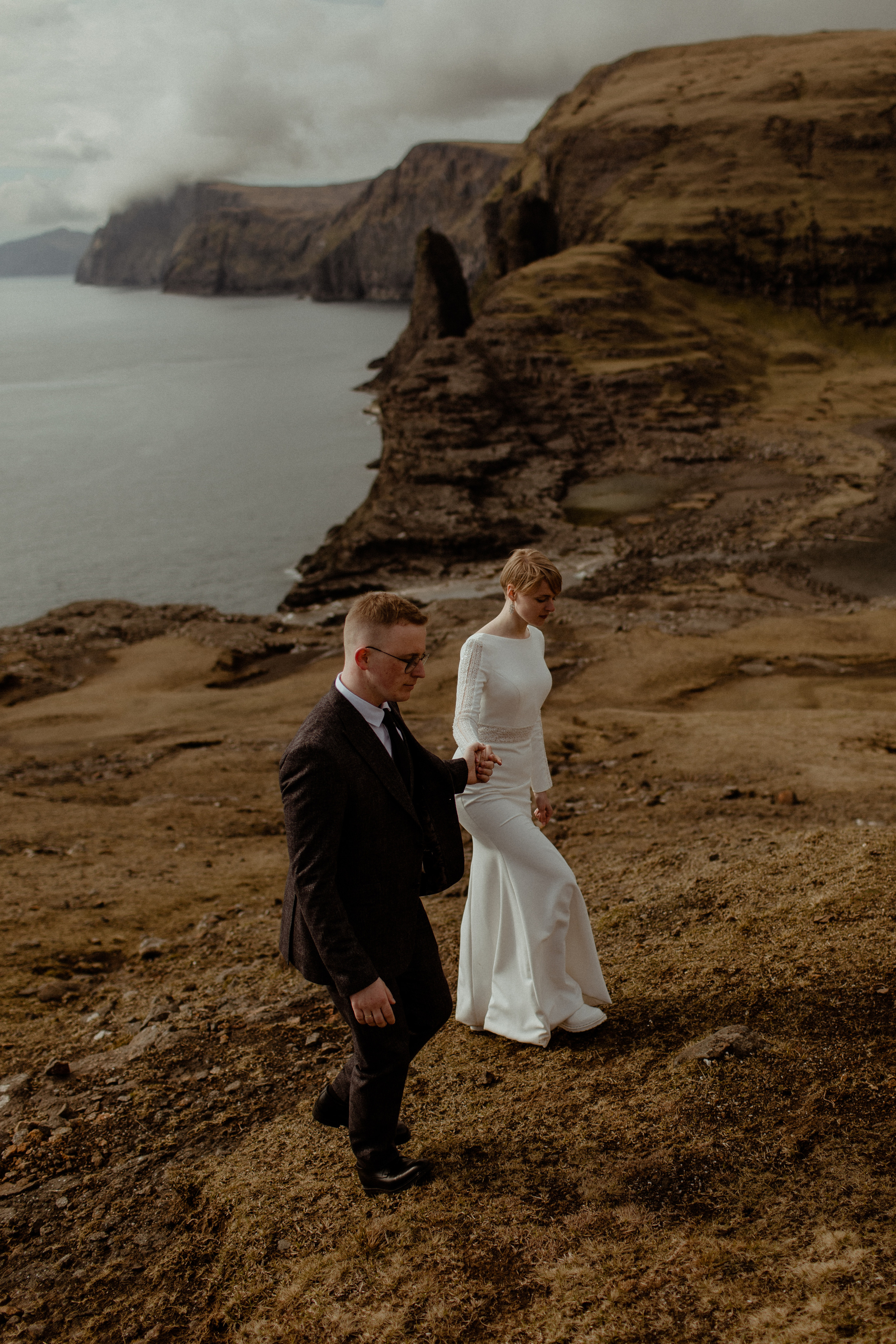 Elopement at Faroe islands. Iceland elopement photographer & videographer