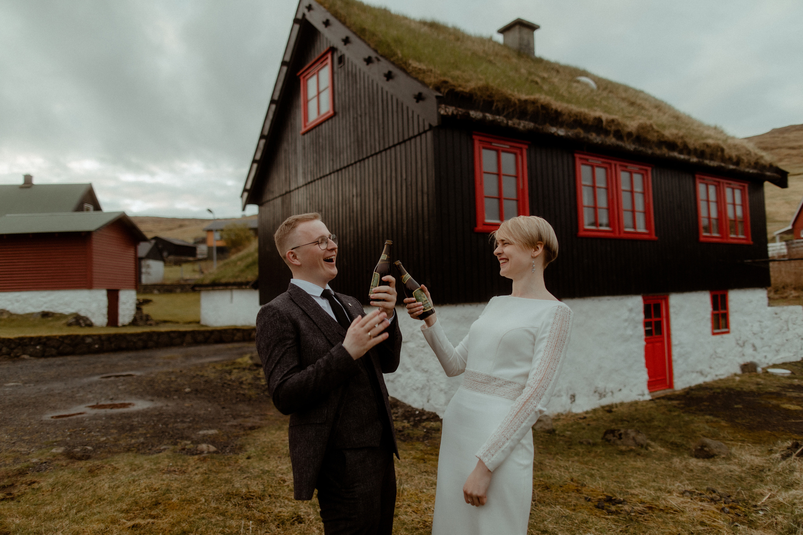 Elopement at Faroe islands. Iceland elopement photographer & videographer