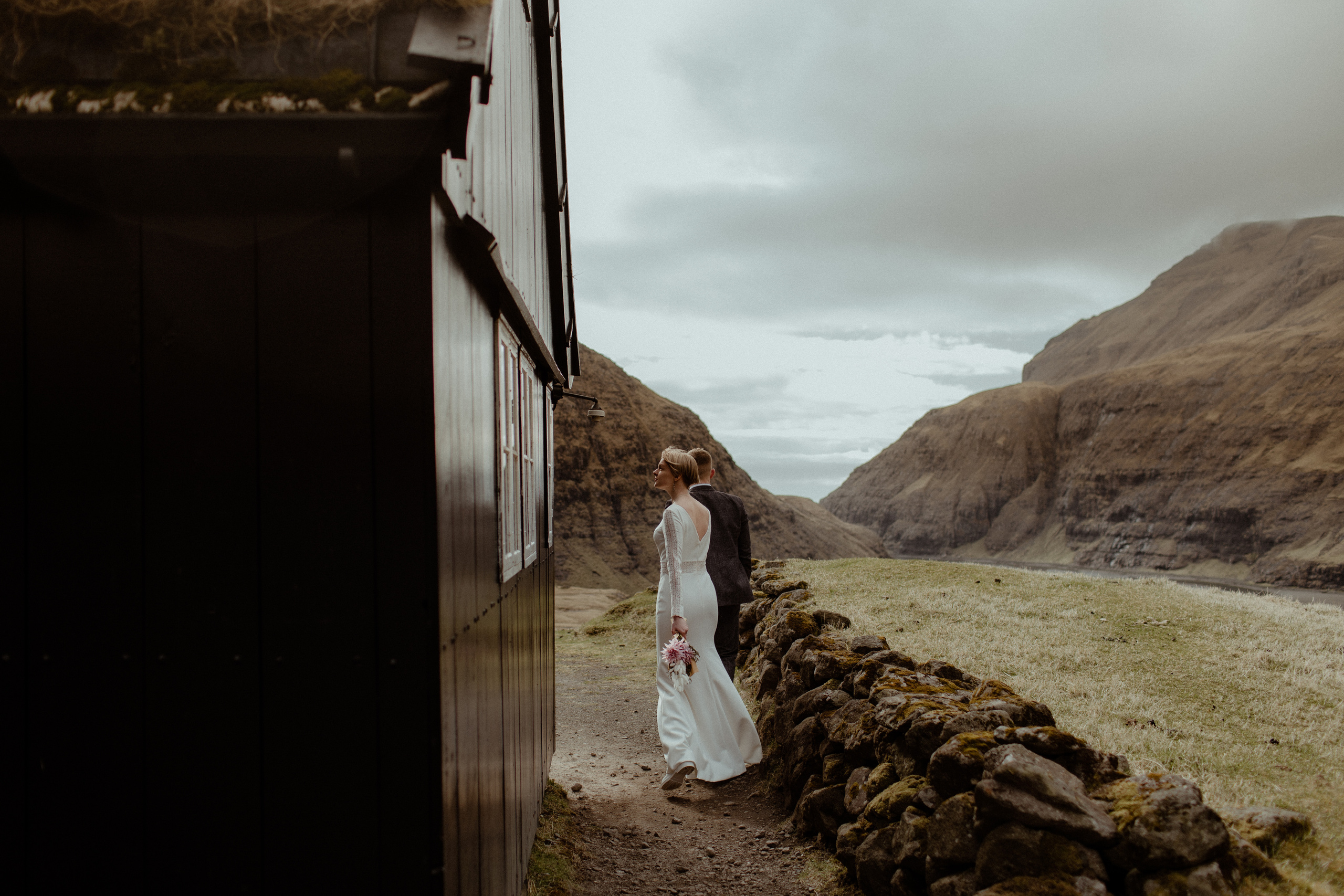 Elopement at Faroe islands. Iceland elopement photographer & videographer