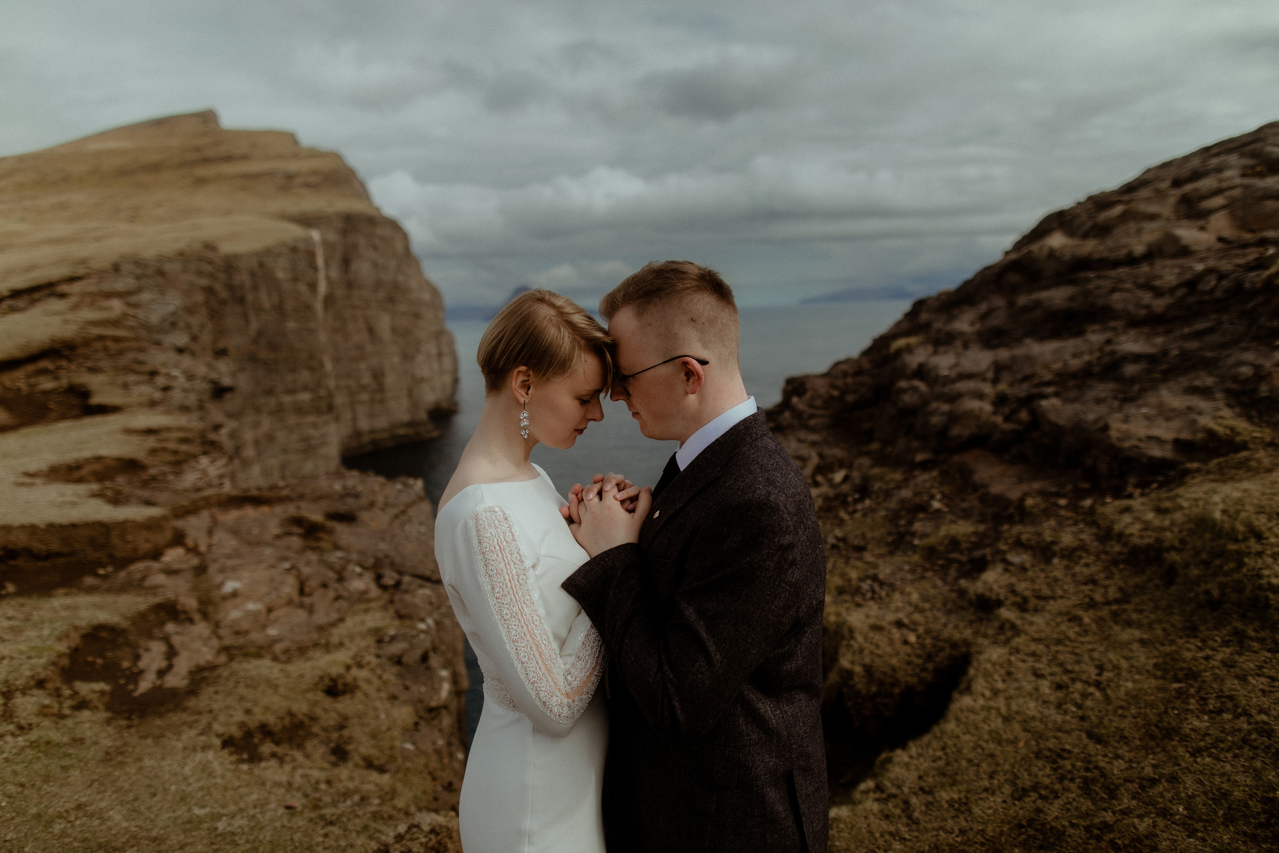 Elopement at Faroe islands. Iceland elopement photographer & videographer