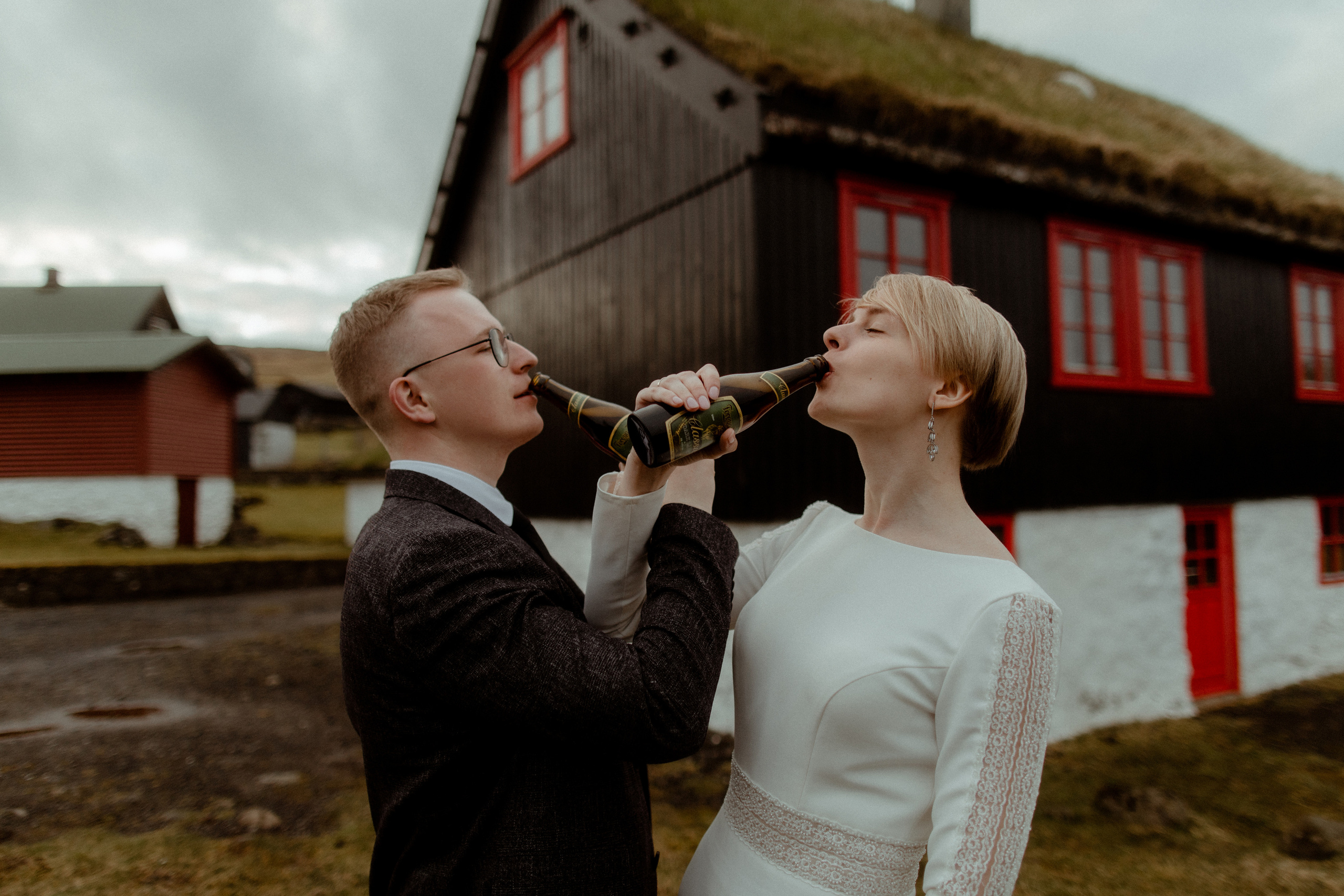 Elopement at Faroe islands. Iceland elopement photographer & videographer