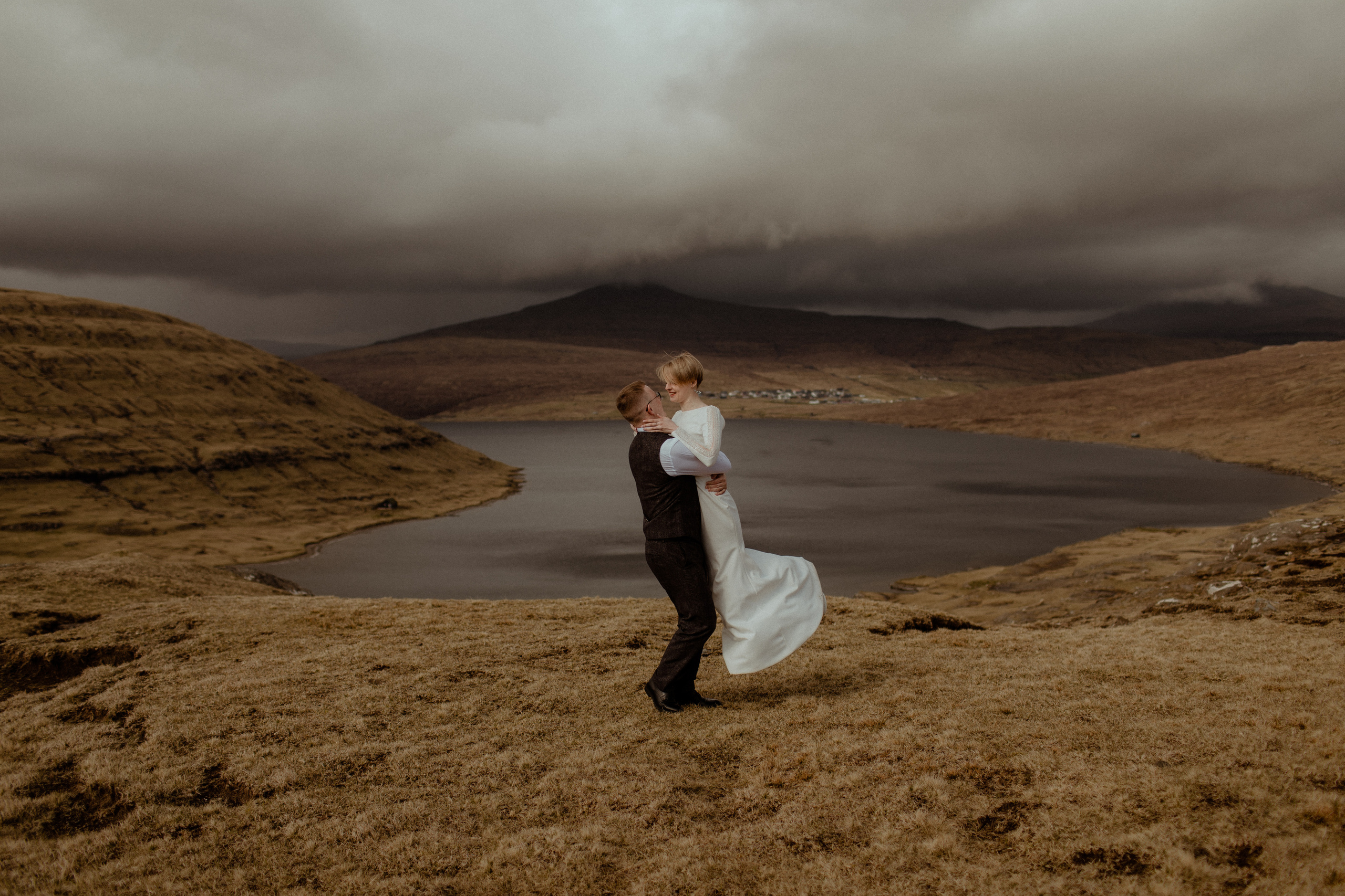 Elopement at Faroe islands. Iceland elopement photographer & videographer
