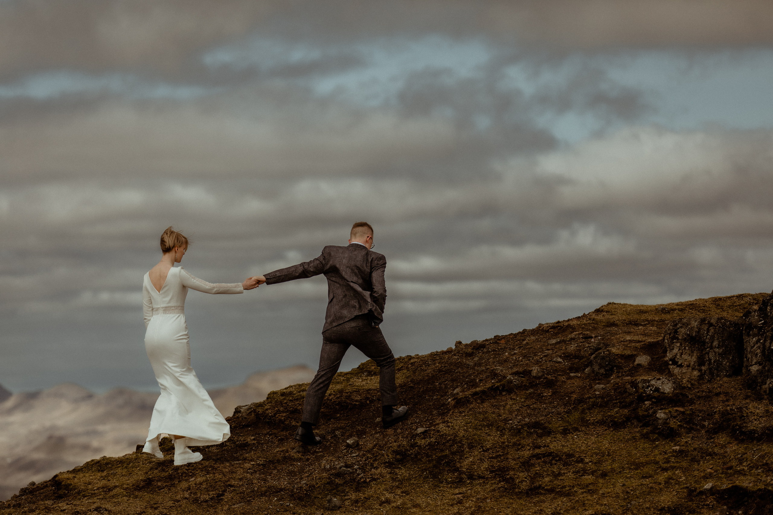 Elopement at Faroe islands. Iceland elopement photographer & videographer