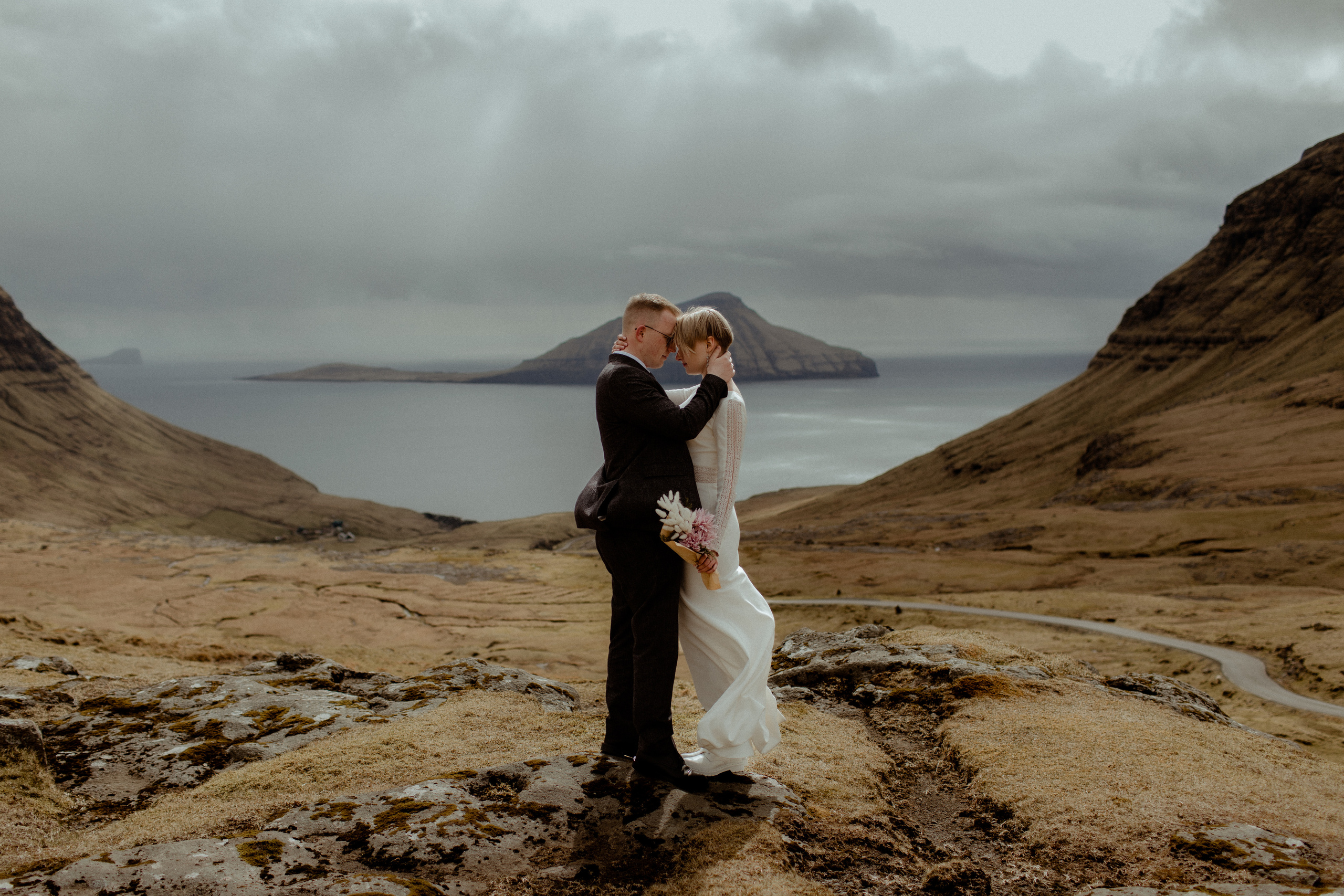 Elopement at Faroe islands. Iceland elopement photographer & videographer
