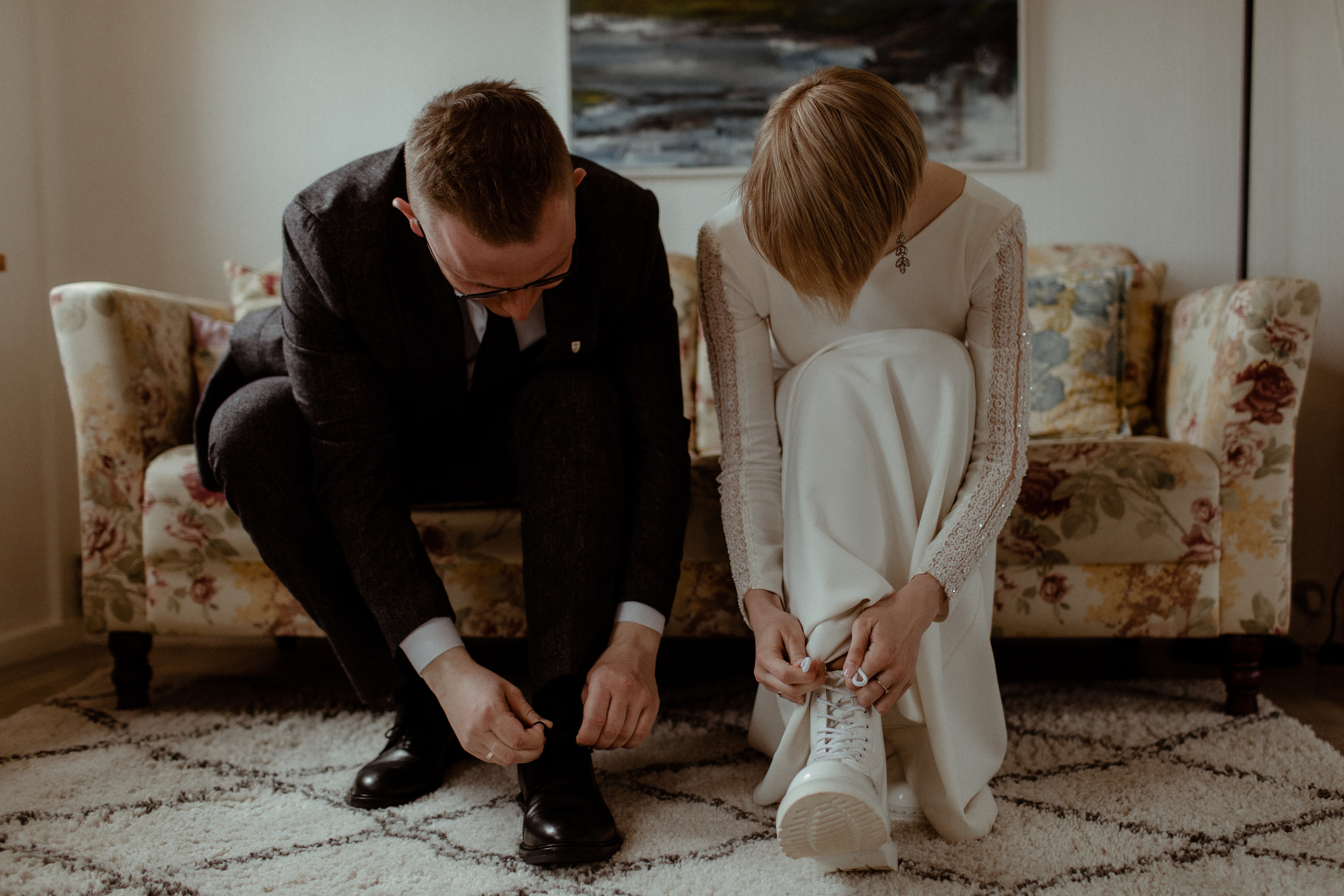 Elopement at Faroe islands. Iceland elopement photographer & videographer