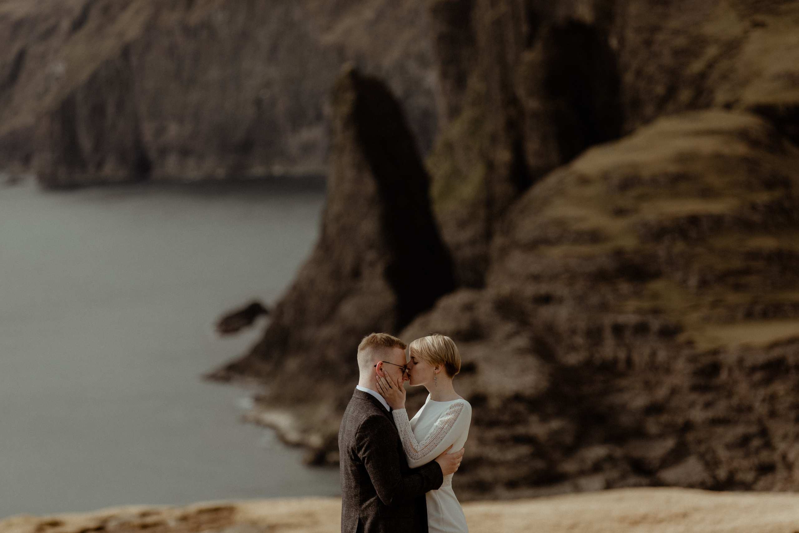 Elopement at Faroe islands. Iceland elopement photographer & videographer