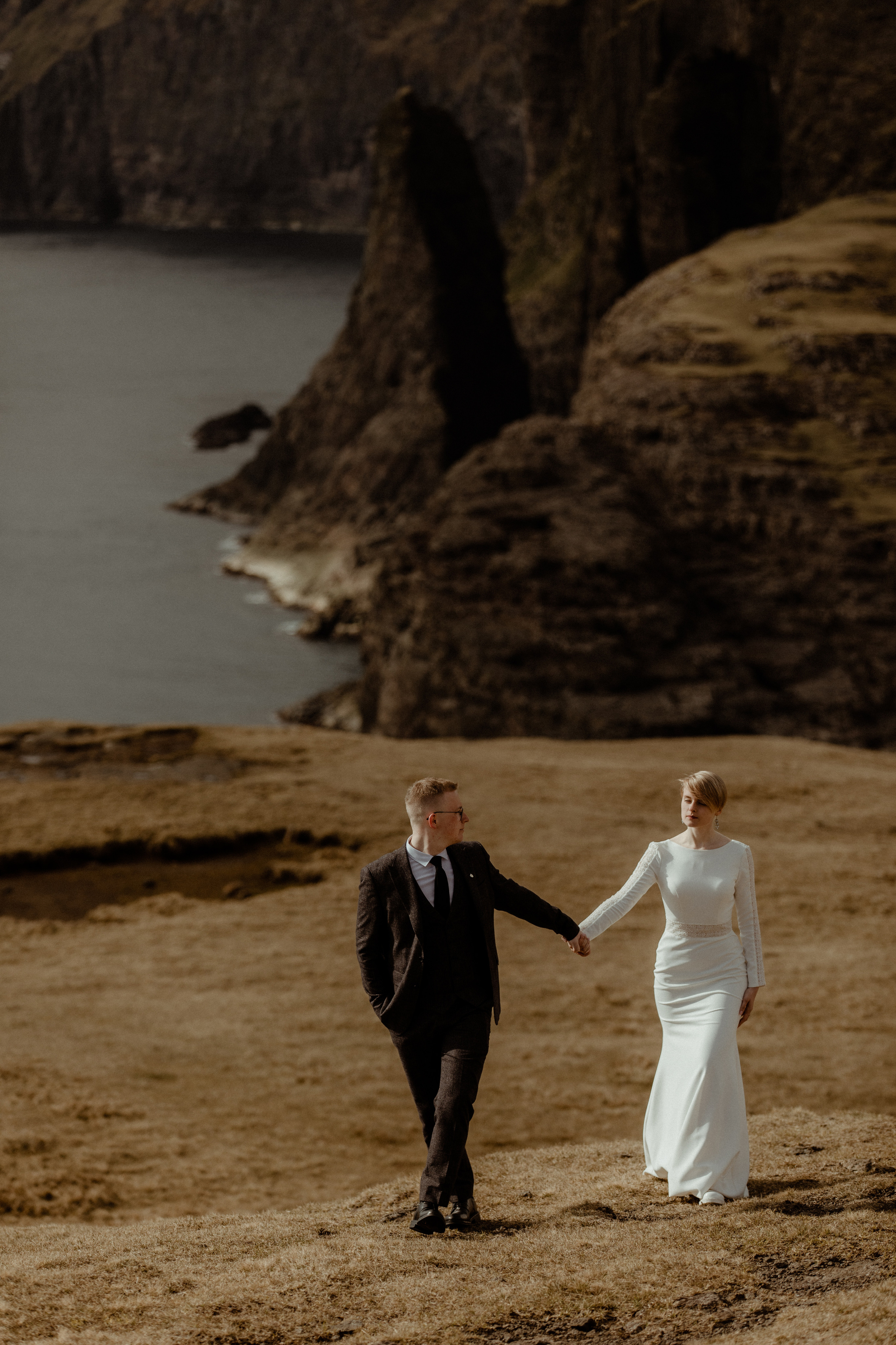 Elopement at Faroe islands. Iceland elopement photographer & videographer