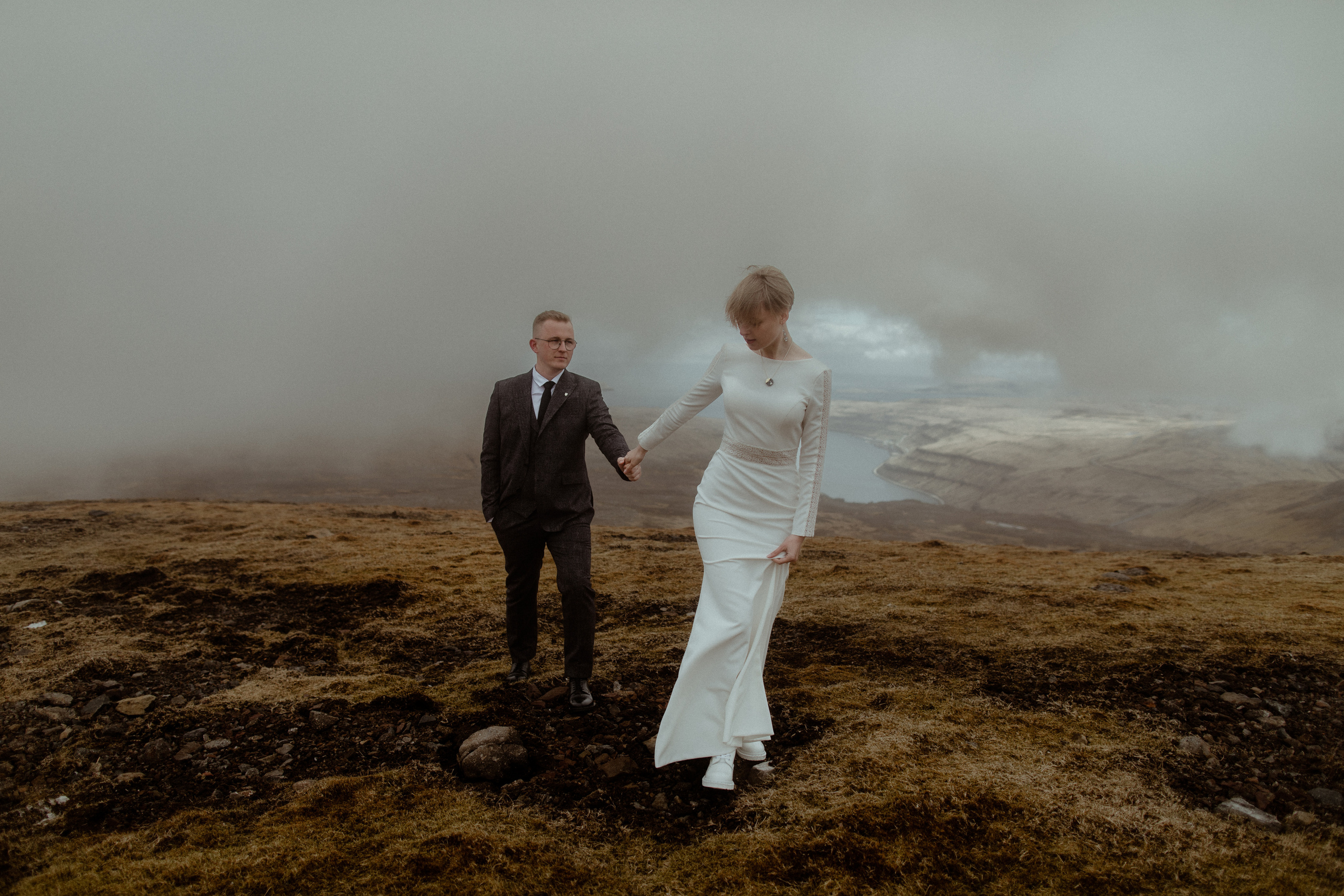 Elopement at Faroe islands. Iceland elopement photographer & videographer