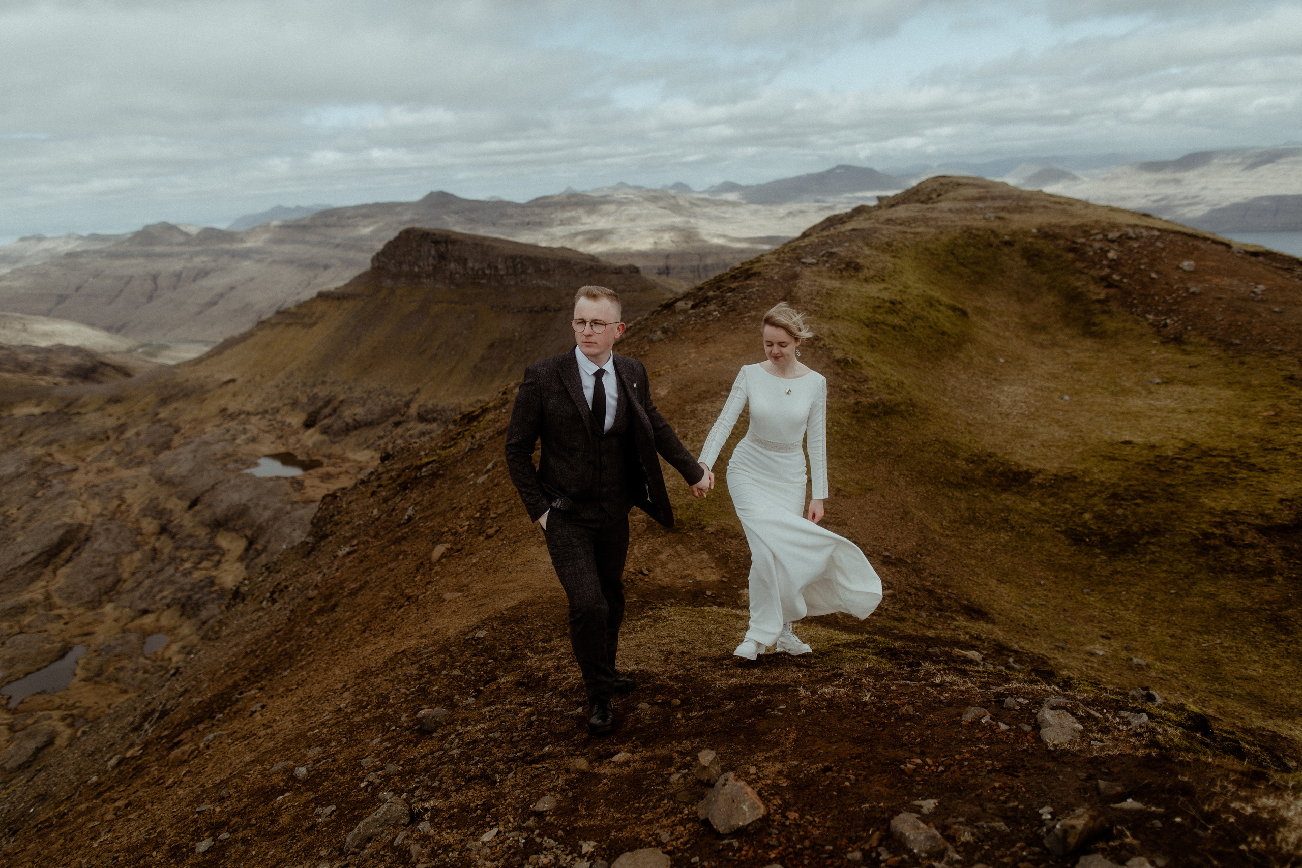 Elopement at Faroe islands. Iceland elopement photographer & videographer