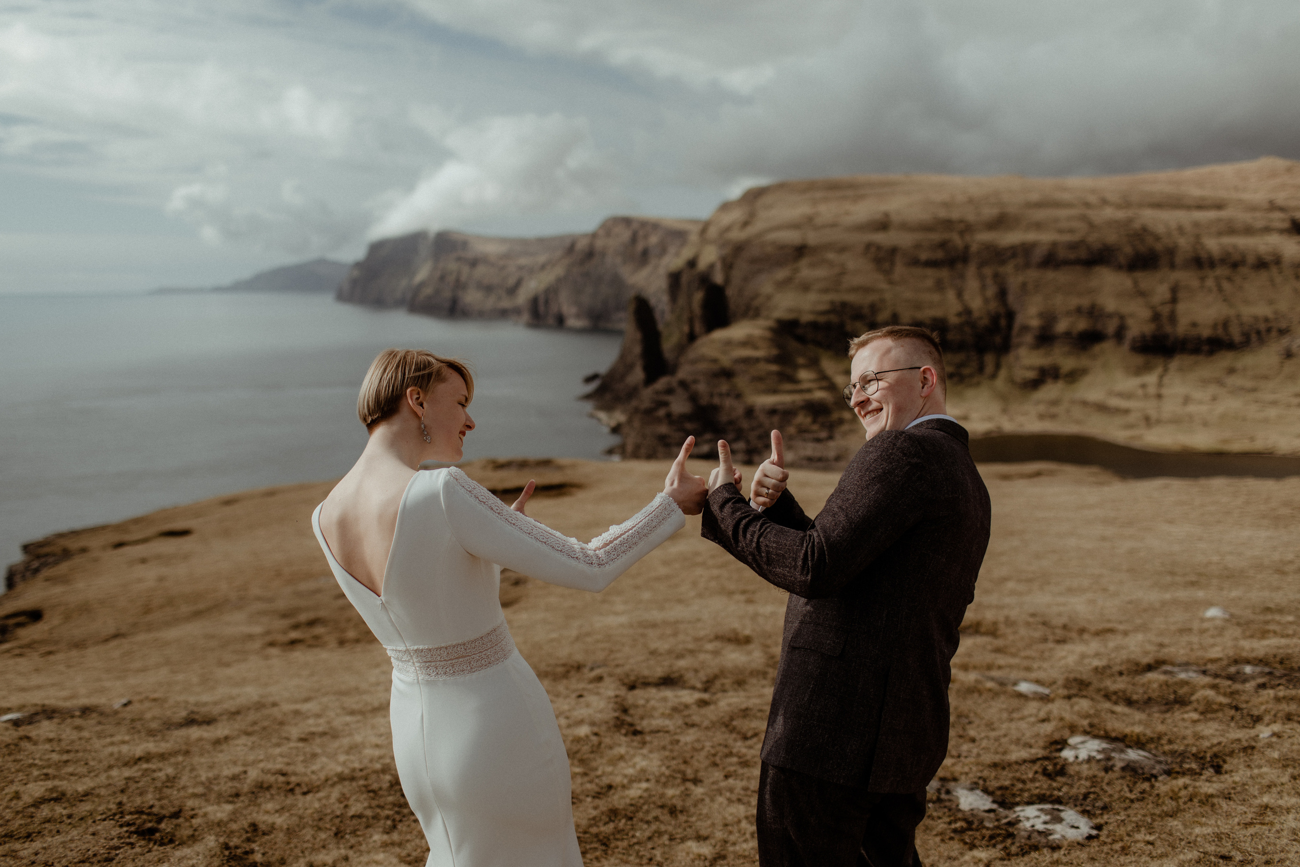 Elopement at Faroe islands. Iceland elopement photographer & videographer