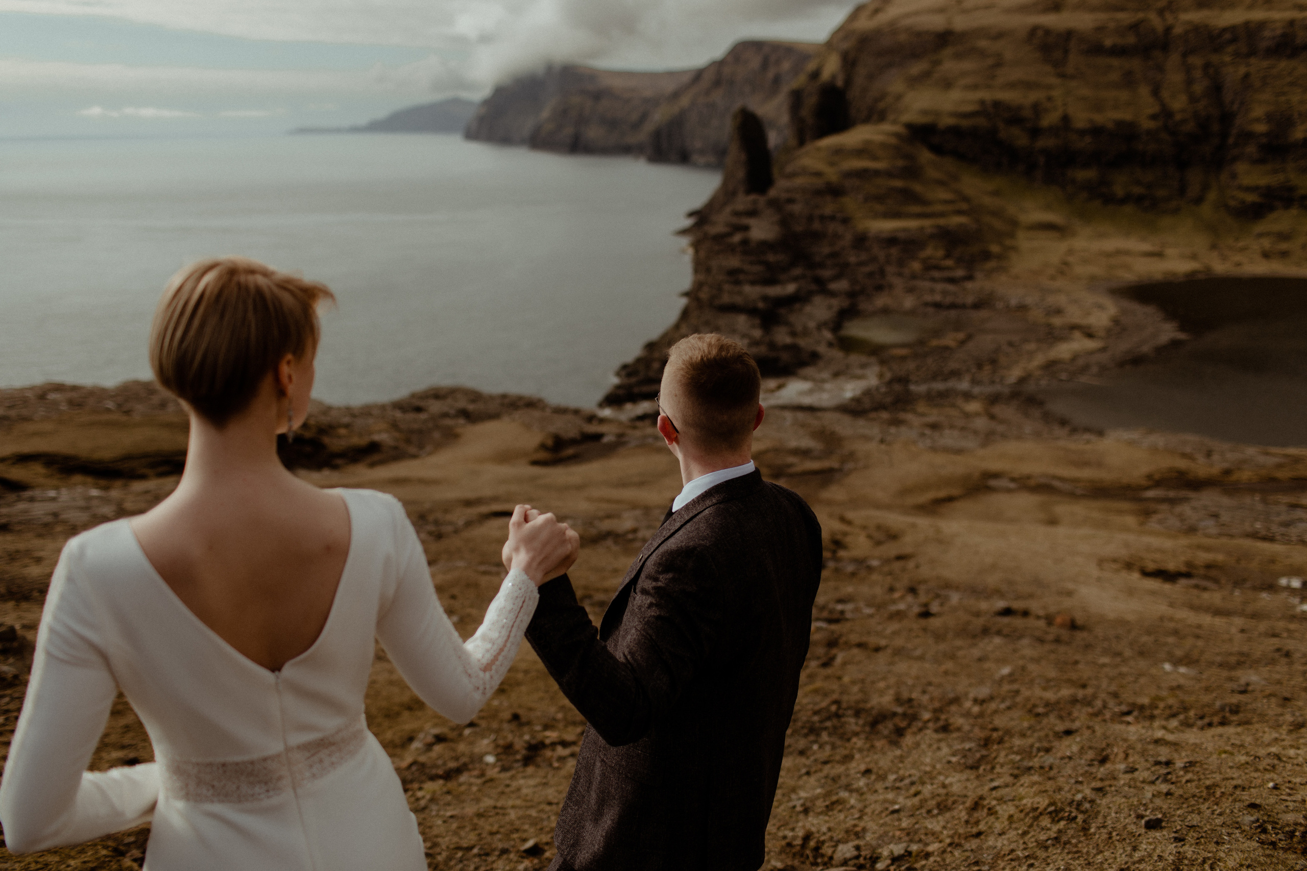 Elopement at Faroe islands. Iceland elopement photographer & videographer