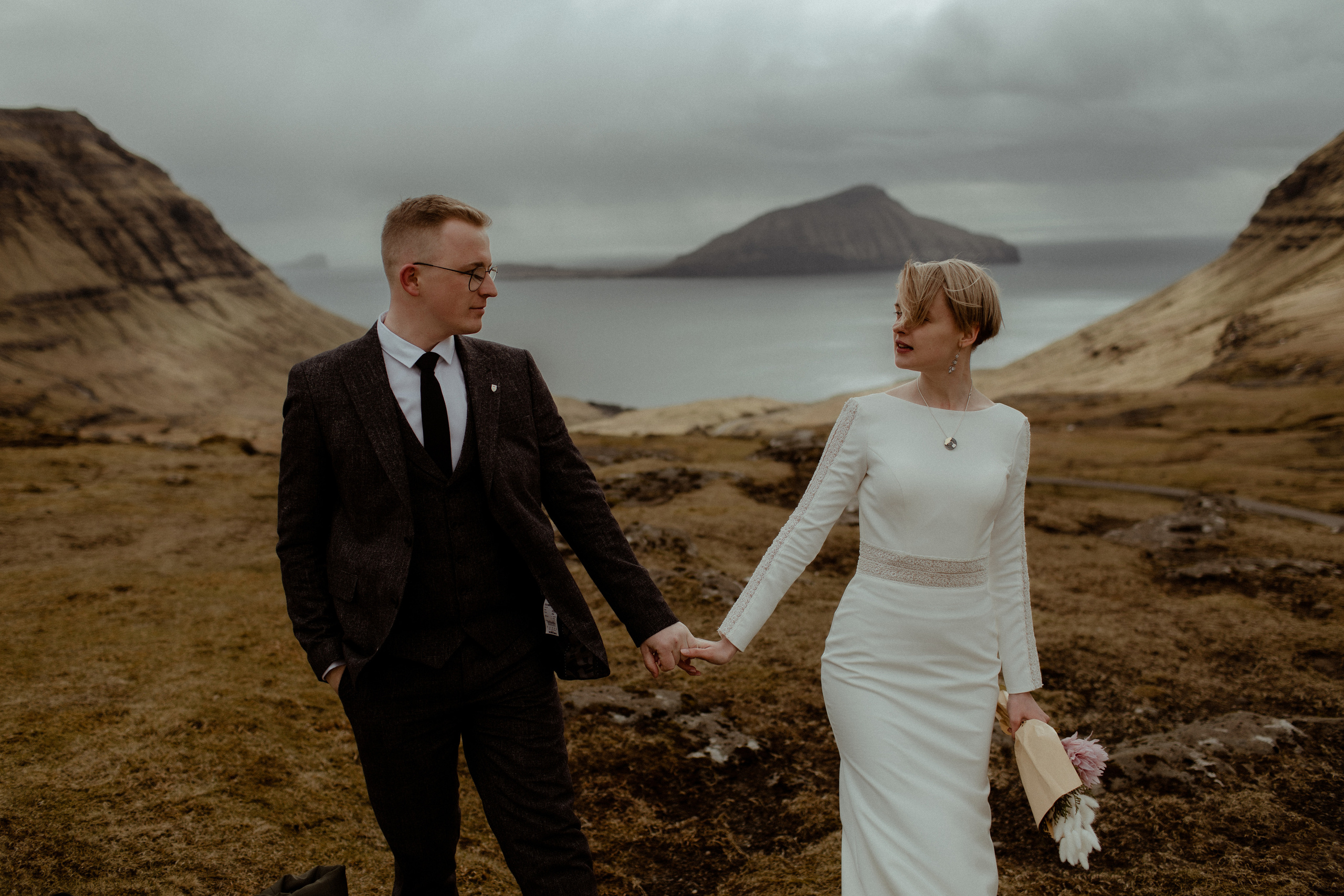 Elopement at Faroe islands. Iceland elopement photographer & videographer