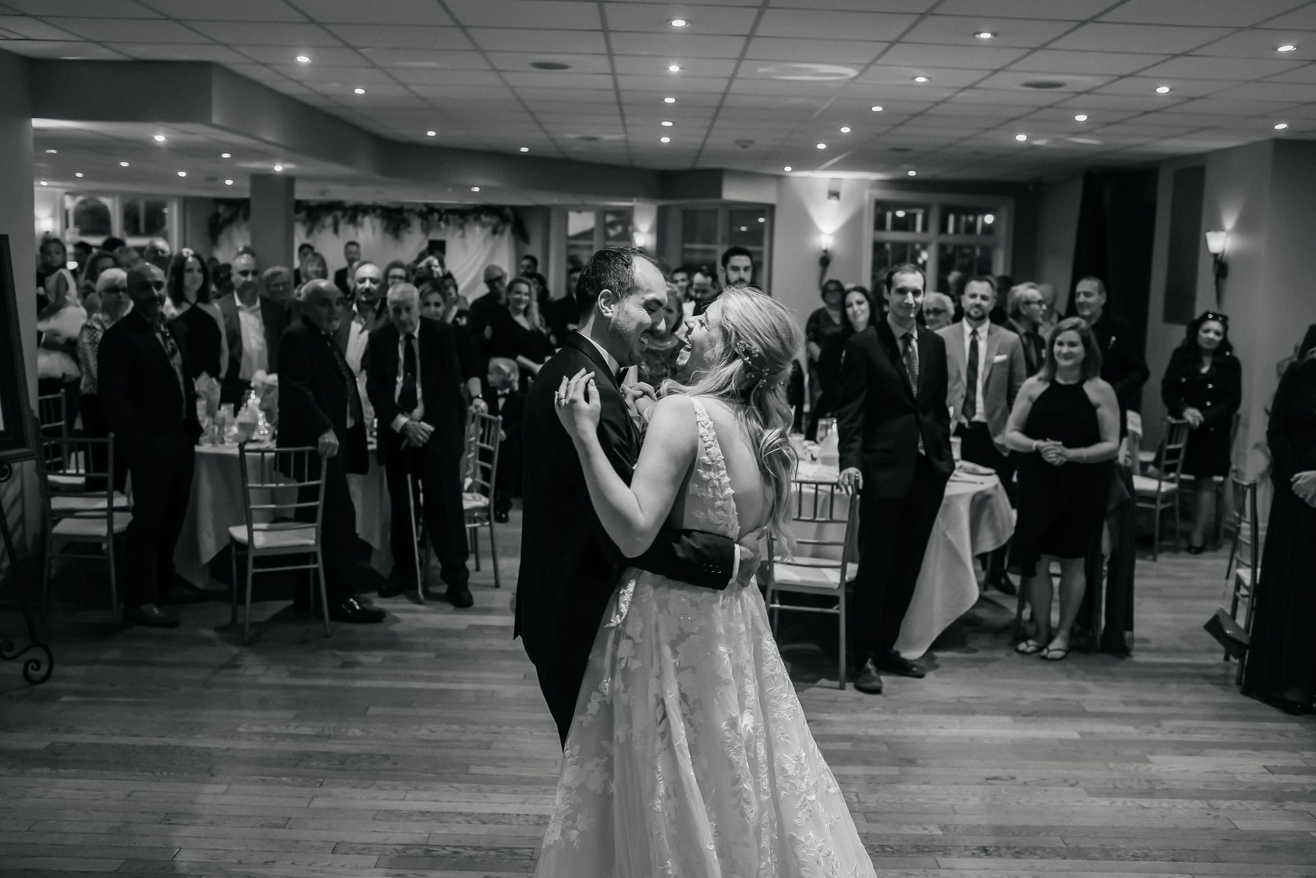First dance wedding photo in Toronto - documentary-style photography by Storytellers Films