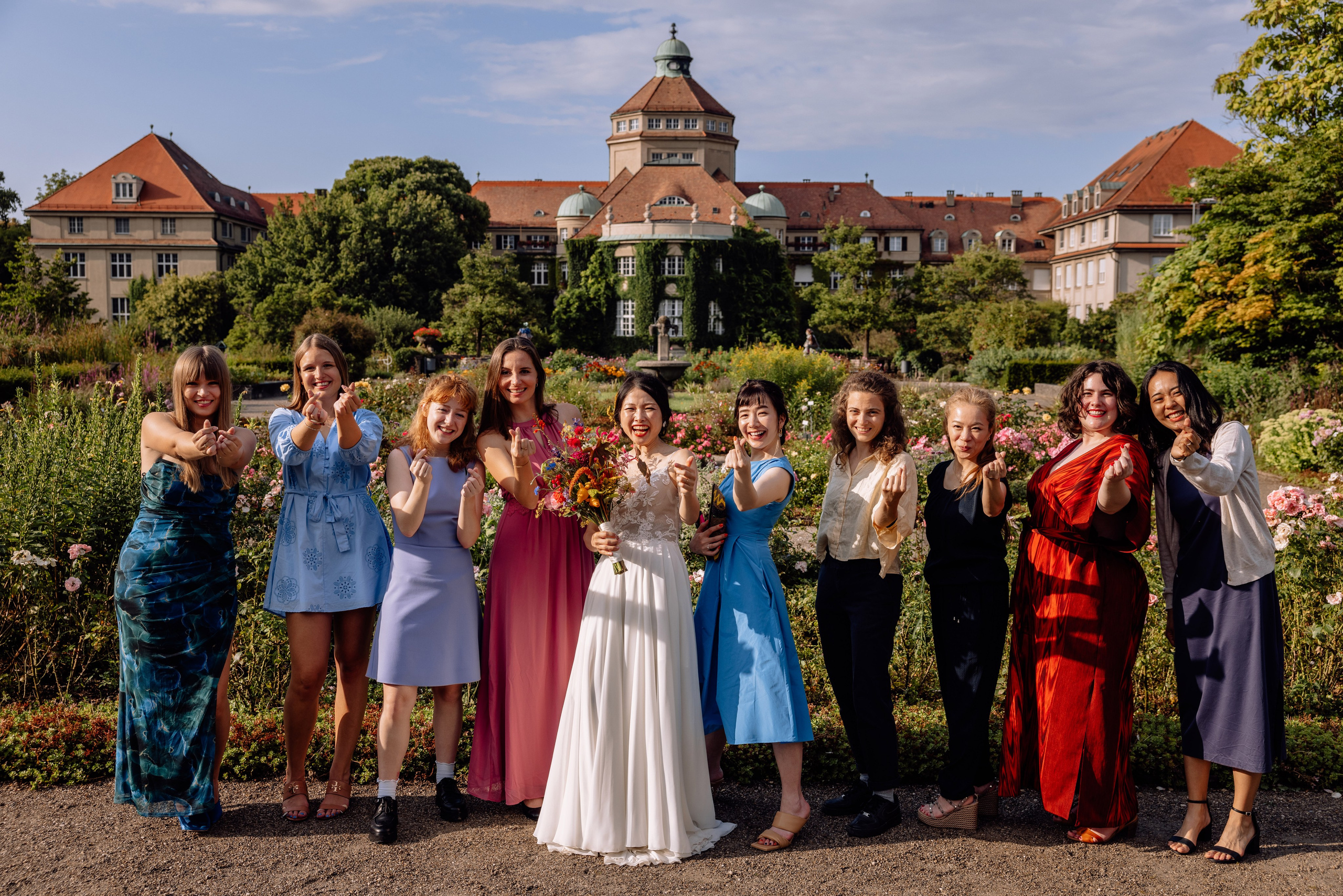 Café im Botanischen Garten. Deutsche - Japanische Hochzeit. Hochzeitsfotograf München Taufe Familienfotograf Tanja Mauke