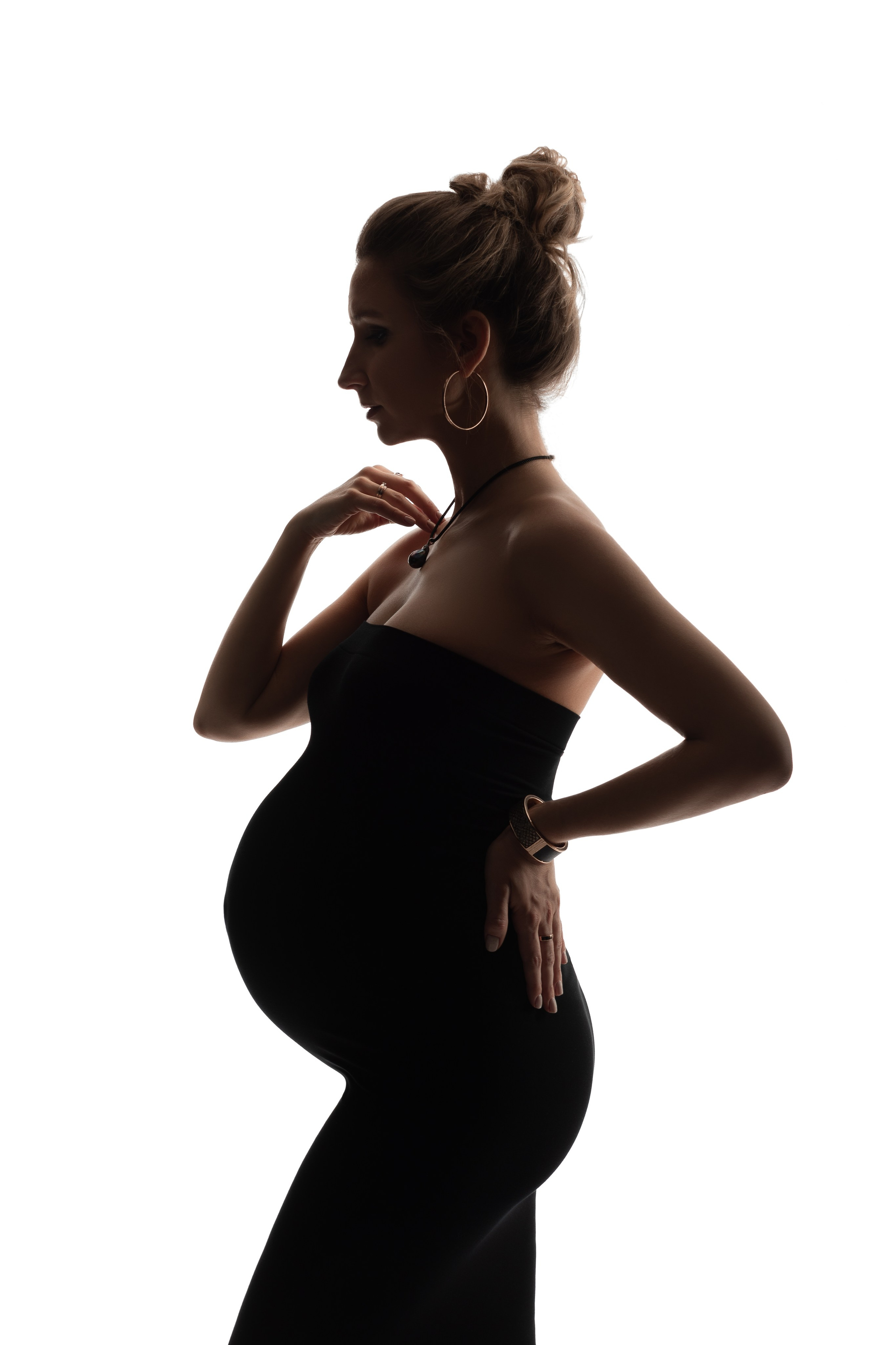 Professionelles Foto einer schwangeren Frau