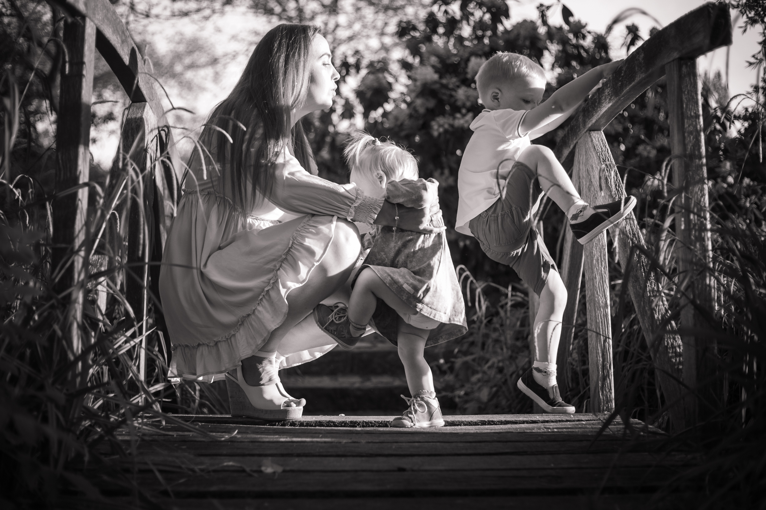 Familienfotoshooting Seepark. Fotograf in Freiburg, Meerim Kaufmann