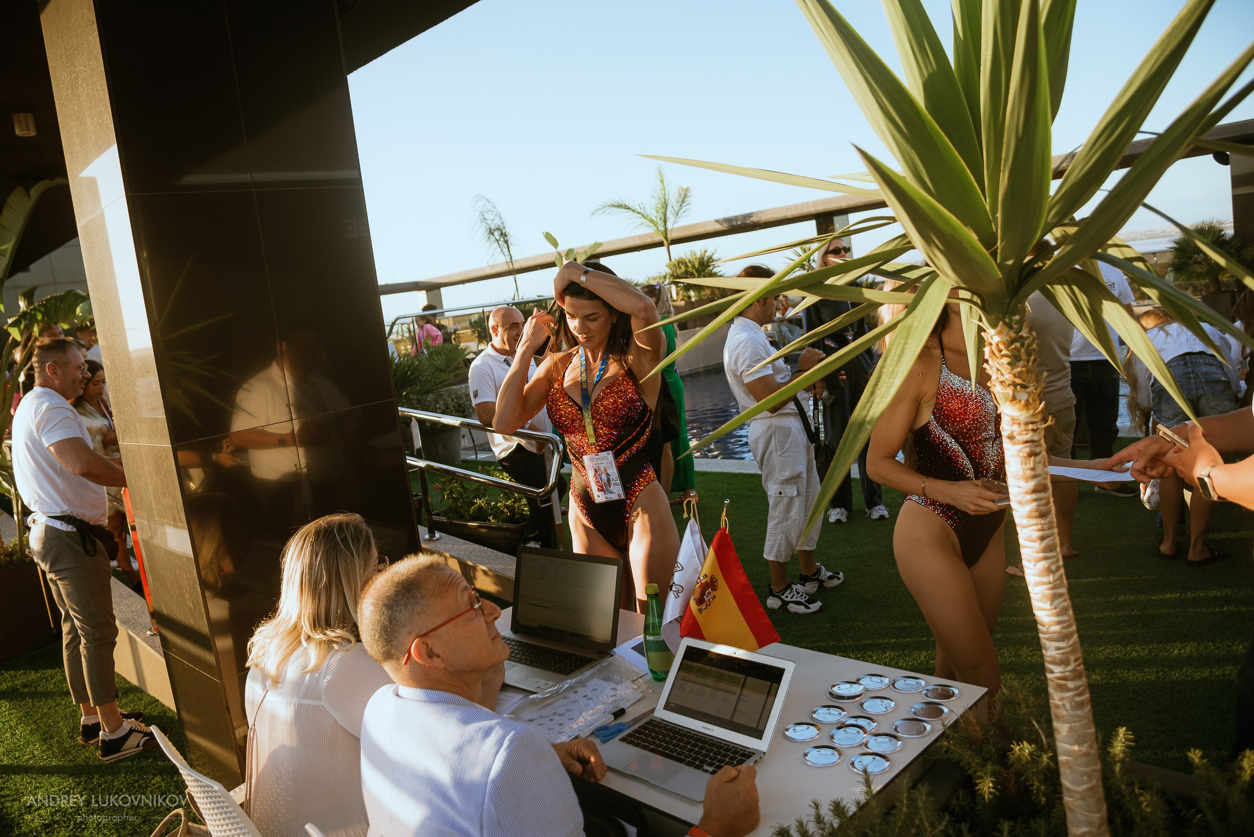 Photoshoot of the IFBB Miss Fit Model Europe 2024 registration in Torrevieja