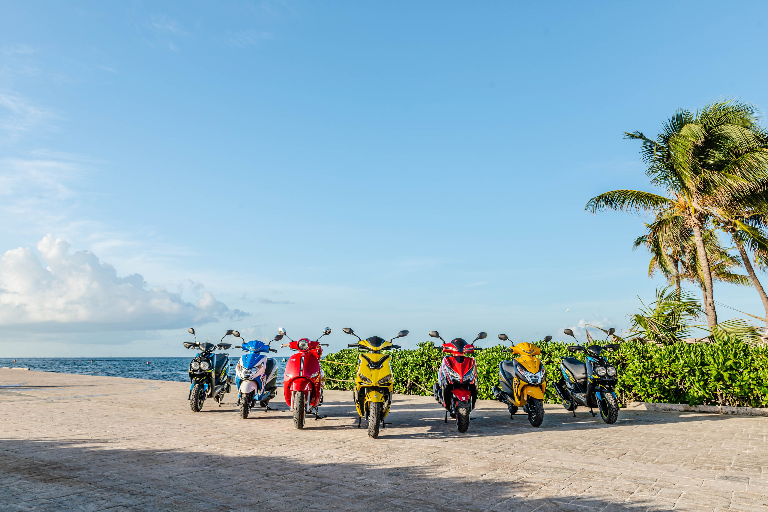 Scooter Photography for Rental Website in Mexico. PHOTOGRAPHER QUINTANA ROO