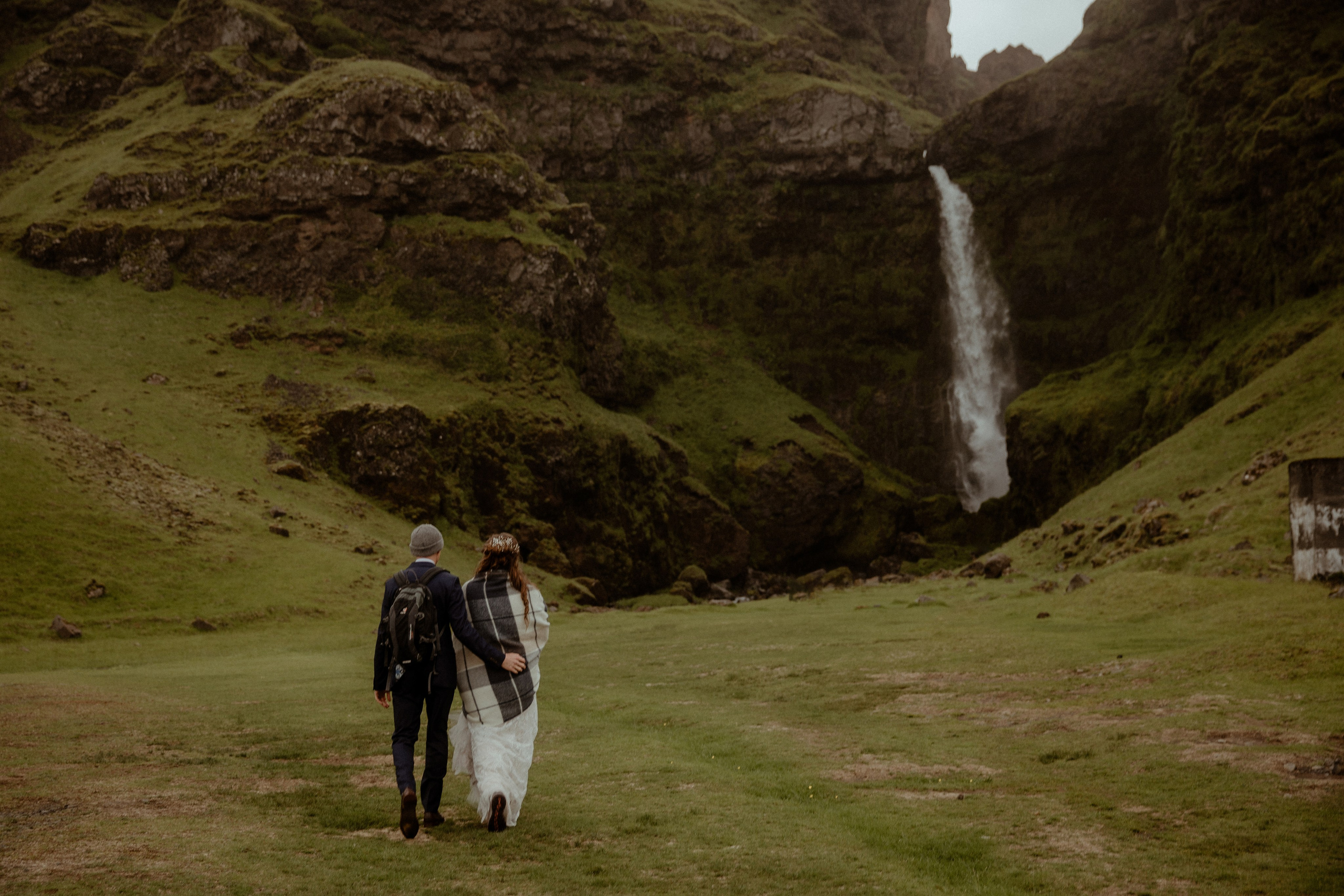 Iceland Elopement at Black Sand Beach. Iceland elopement photographer & videographer