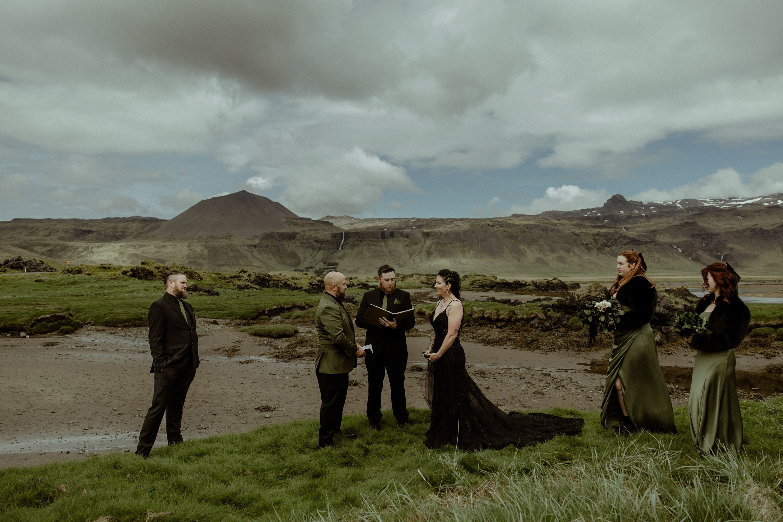 Viking inspired secret elopement in Iceland — wedding in Budir. Iceland elopement photographer & videographer