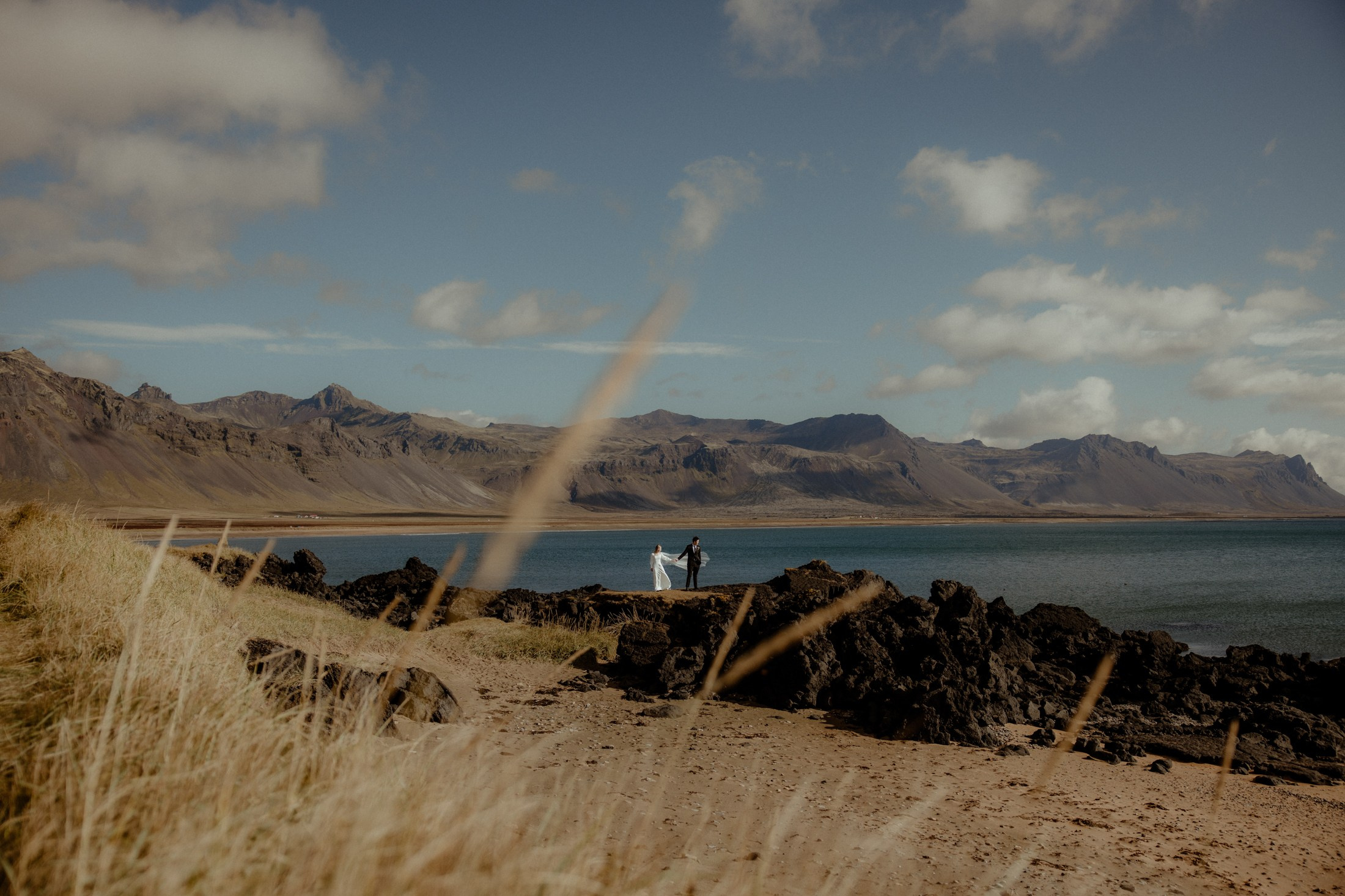 Iceland elopement at Budir Black Church | Snæfellsnes wedding by Iceland elopement photographer & videographer. Iceland elopement photographer & videographer