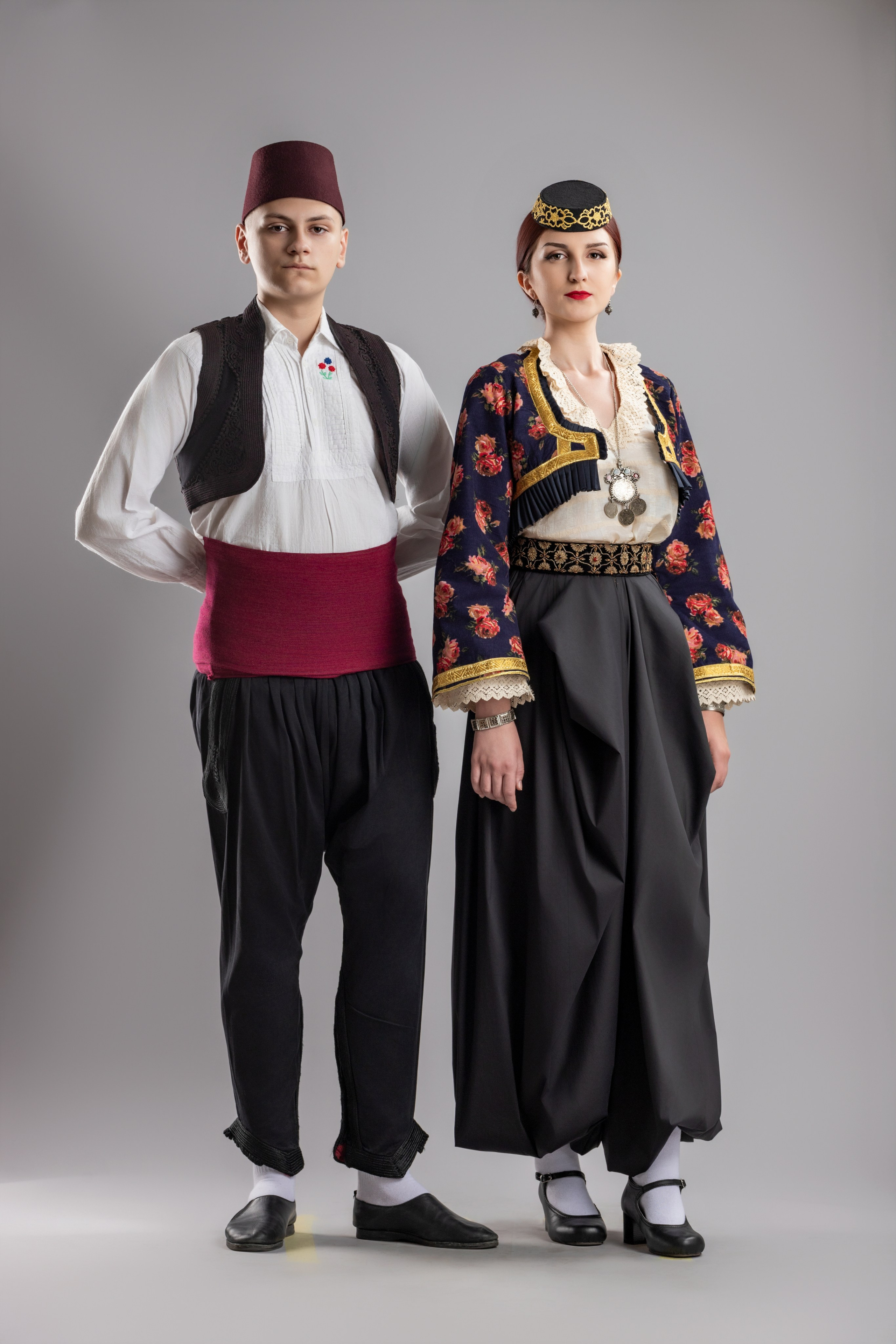 Traditional costumes of Bosnia and Herzegovina – a rich gallery of folk attire, colors, and details representing the country’s diverse cultural heritage. The images highlight handmade embroidery, fabrics, and patterns that preserve the spirit of tradition through generations.