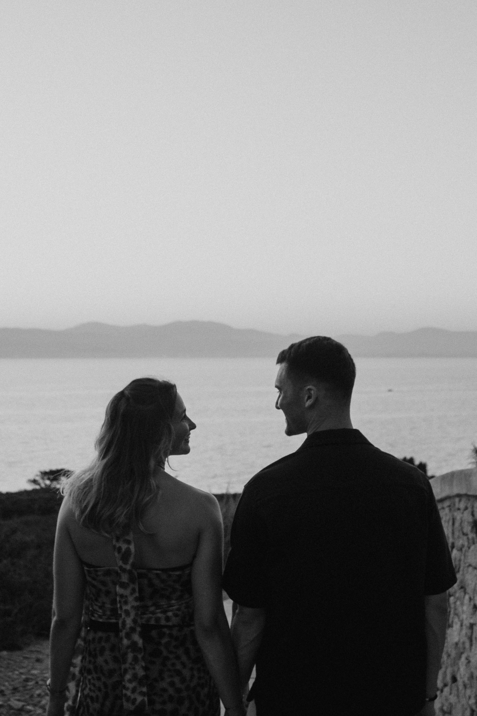 Dusk Wedding Proposal Cap Rocat. Mallorca Wedding, Corporate & Social Photographer