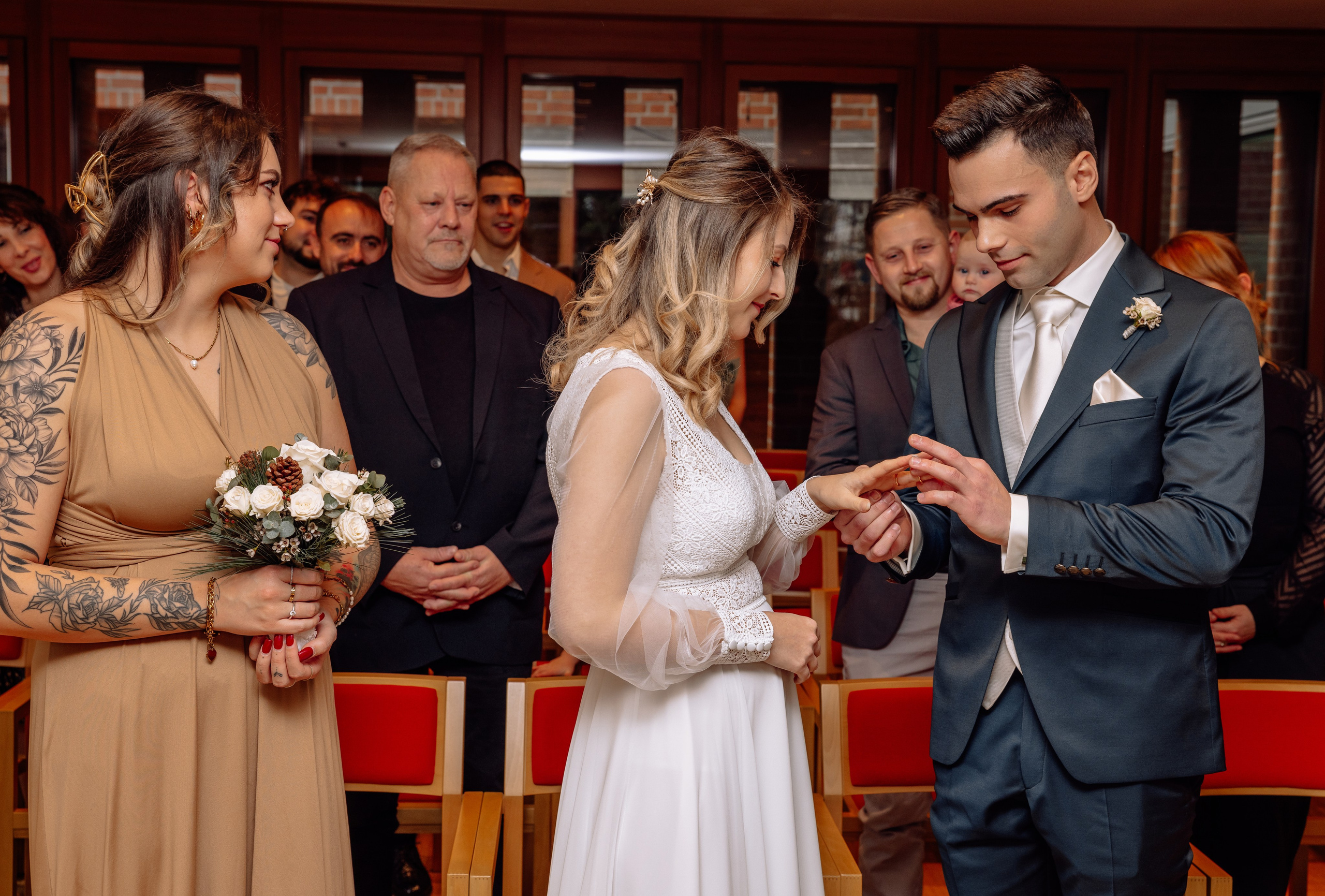 Standesamt in Feldkirchen und Schloss Nymphenburg. Hochzeitsfotograf München Taufe Familienfotograf Tanja Mauke
