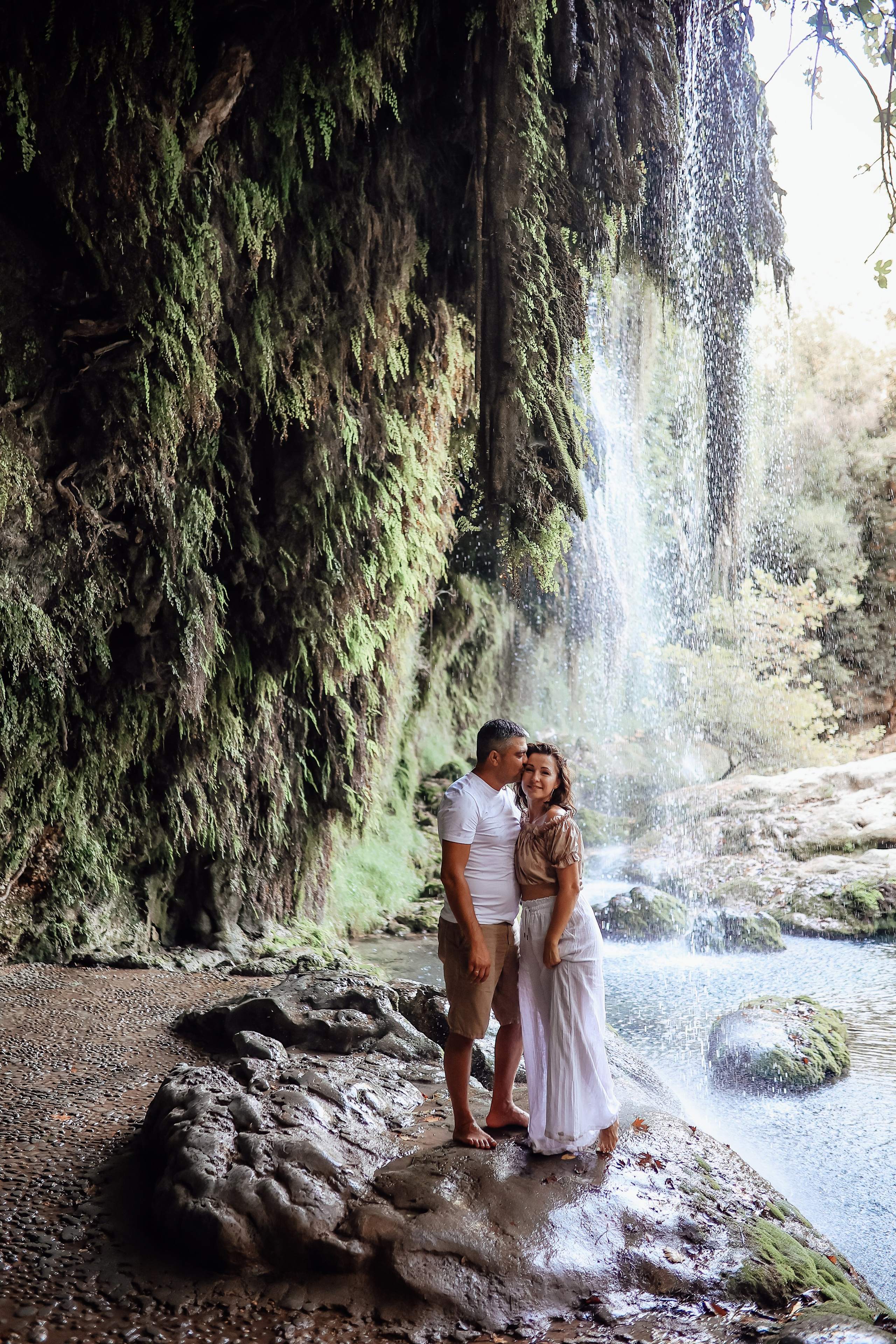 Photoshooting at Kurshunlu waterfall. Photographer in Turkey, Antalya, Kemer, Belek, Side, Kas, Fethiye
