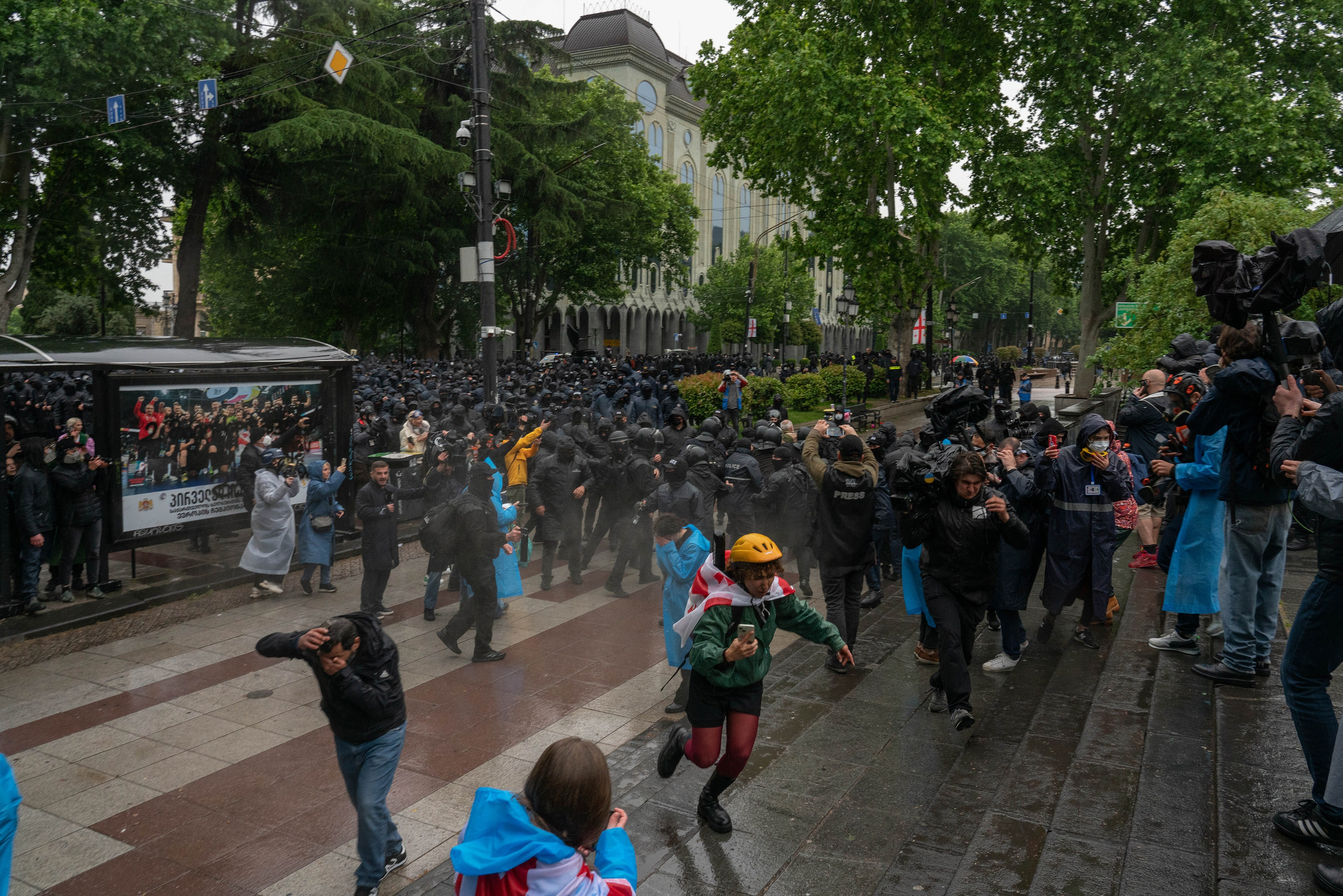 Georgia against the “foreign agents” law. Marina Sycheva