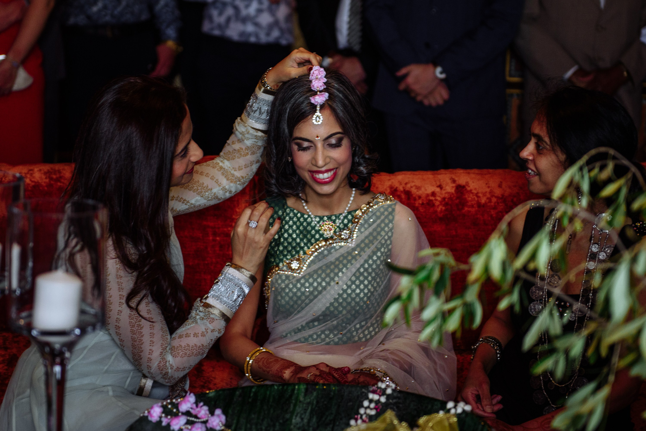 Elegancia Oriental. La Magia de una Boda India en La Gran Villa Rosa. Фотограф Екатерина Гасанова — фотосессии в Барселоне