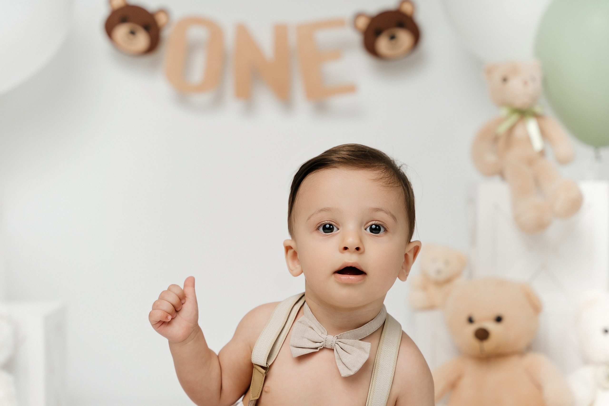 Teddy Bear One Year Cake Smash Photos. Newborn and family photographer. Hills District. Sydney